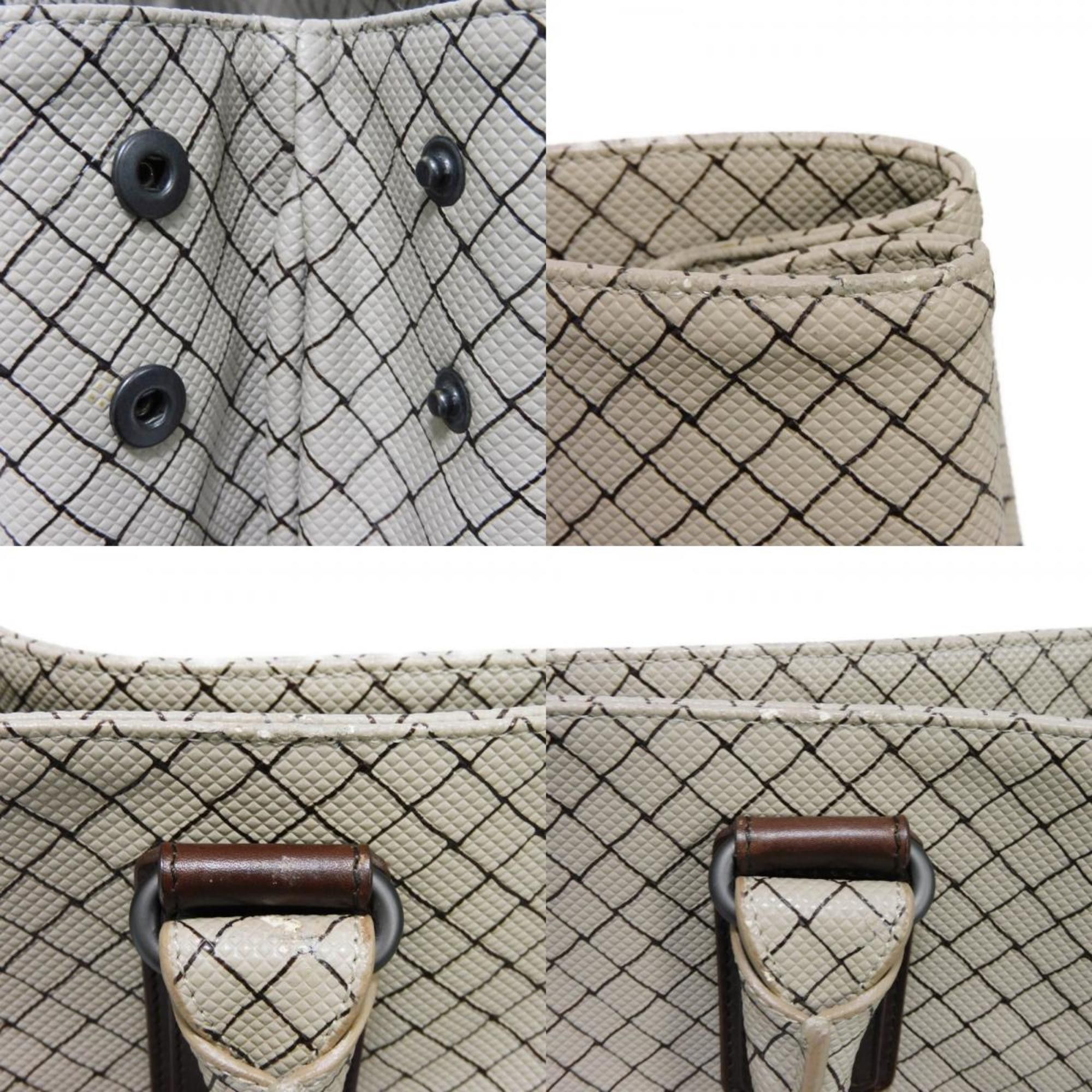 Bottega Veneta BOTTEGA VENETA Tote Bag Marco Polo Medium PU Grey Calf Brown Intrecciato Gainsboro 222498 V0081 1568 Men's Size ONE SIZE - 14 Thumbnail
