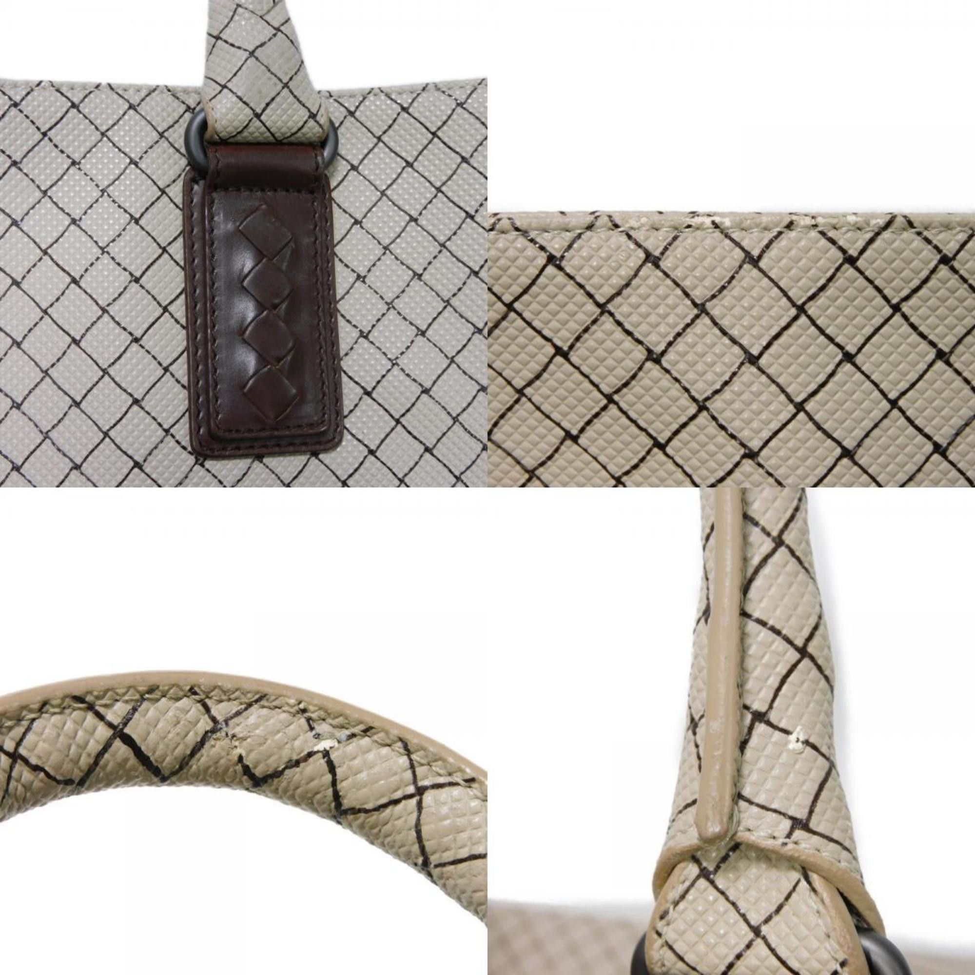 Bottega Veneta BOTTEGA VENETA Tote Bag Marco Polo Medium PU Grey Calf Brown Intrecciato Gainsboro 222498 V0081 1568 Men's Size ONE SIZE - 16 Thumbnail