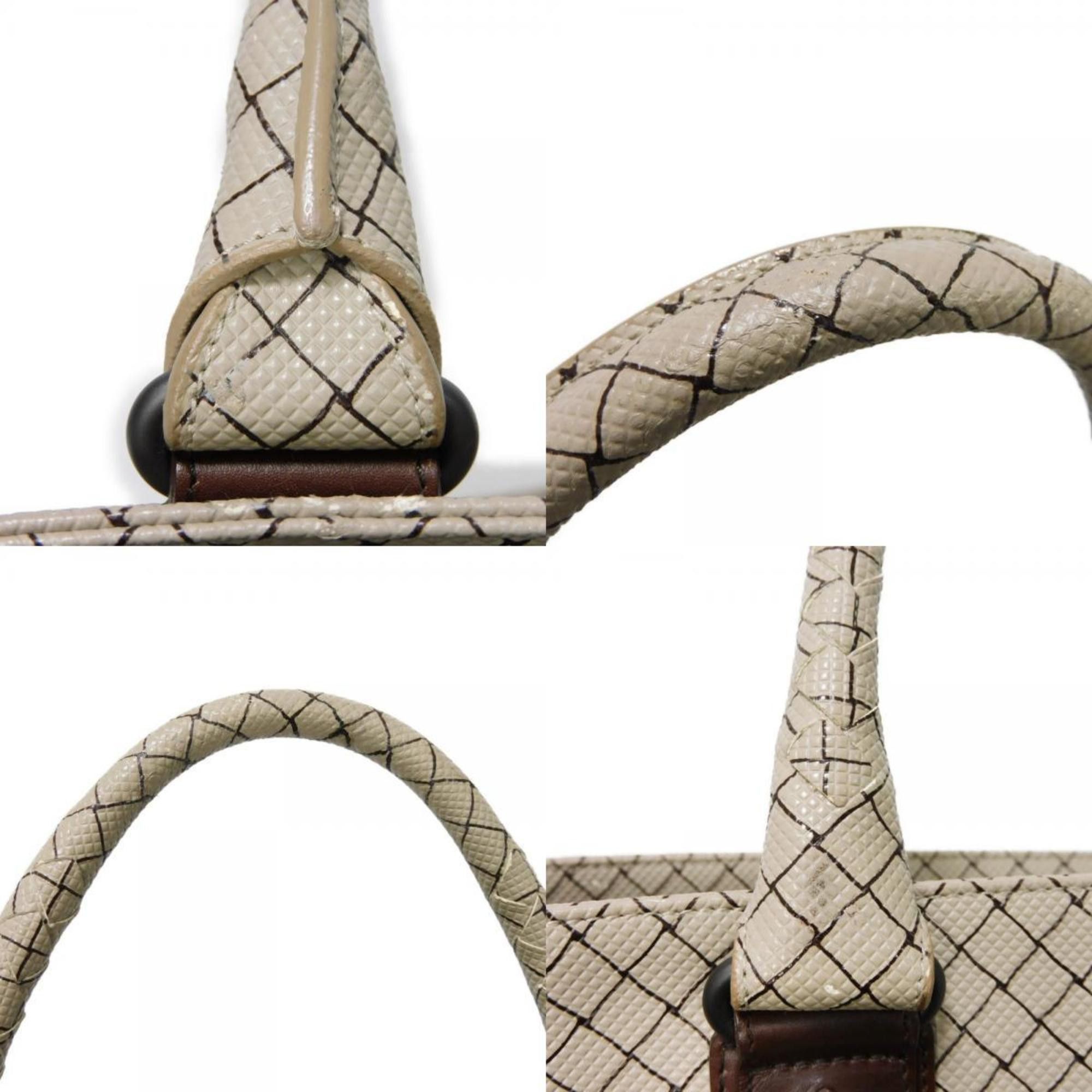 Bottega Veneta BOTTEGA VENETA Tote Bag Marco Polo Medium PU Grey Calf Brown Intrecciato Gainsboro 222498 V0081 1568 Men's Size ONE SIZE - 17 Thumbnail