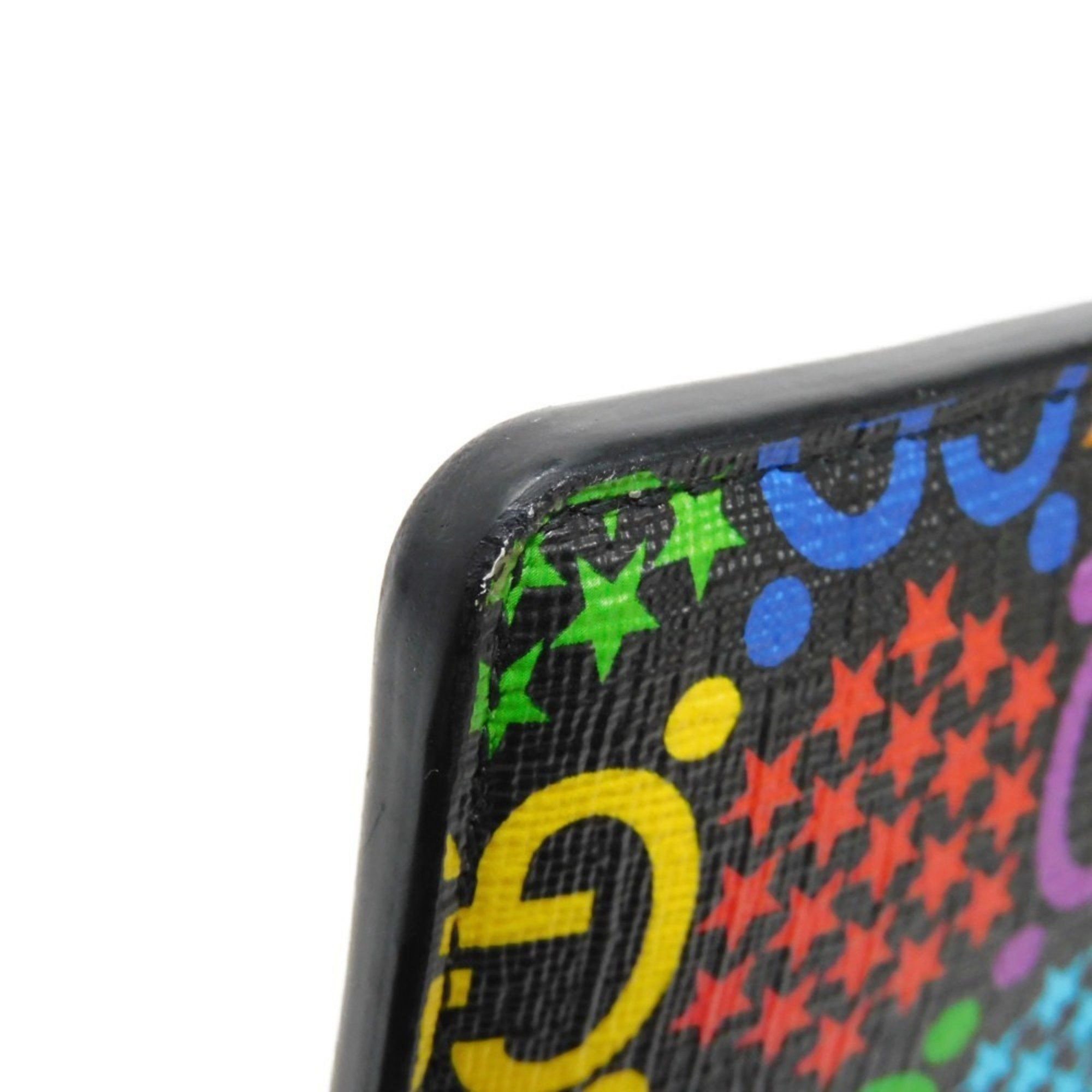 Gucci Gucci Clutch Bag GG Psychedelic Pouch Star Double G Black Handle Strap Second Multicolor 601087 H20BN 1058 Men's Size ONE SIZE - 17 Thumbnail