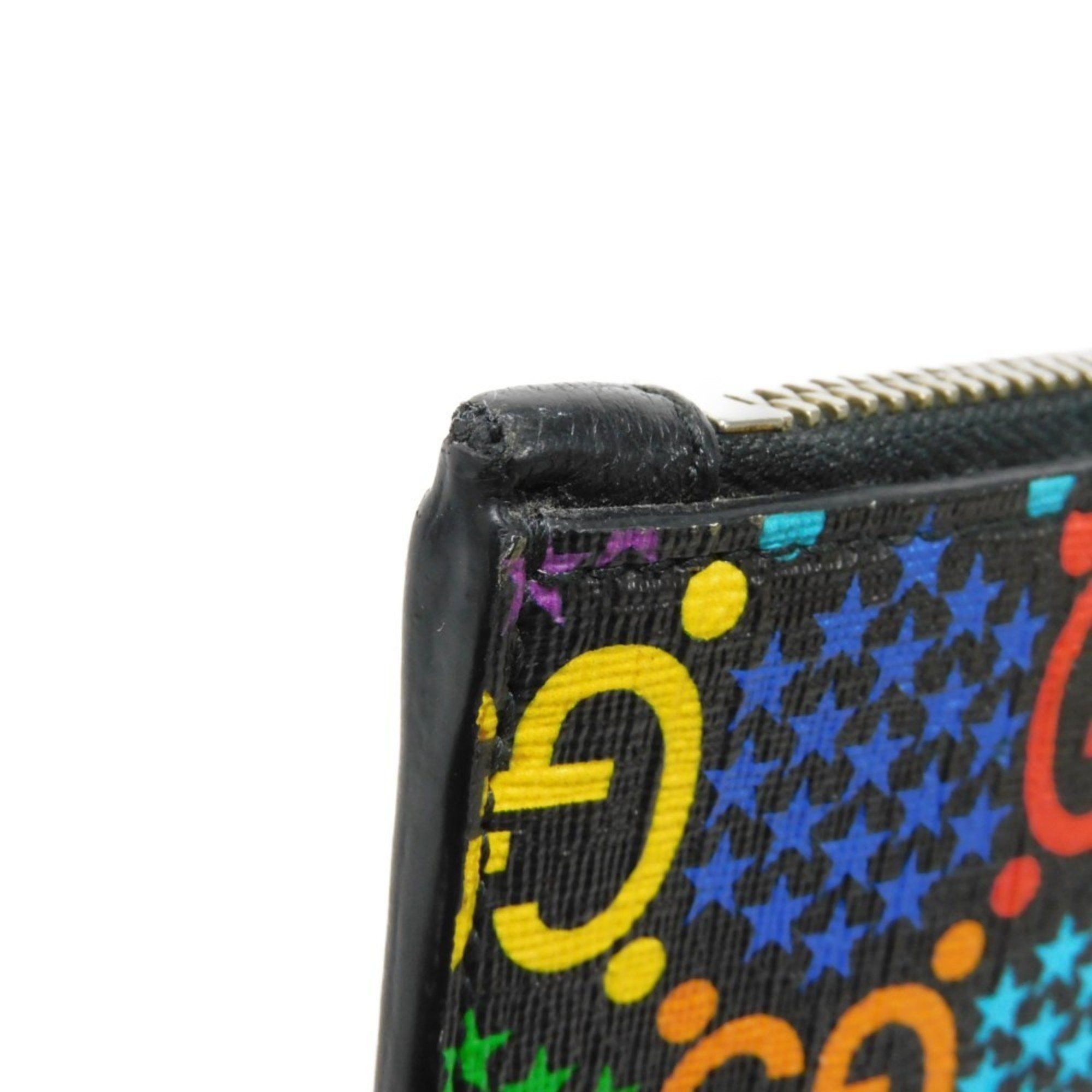 Gucci Gucci Clutch Bag GG Psychedelic Pouch Star Double G Black Handle Strap Second Multicolor 601087 H20BN 1058 Men's Size ONE SIZE - 13 Thumbnail