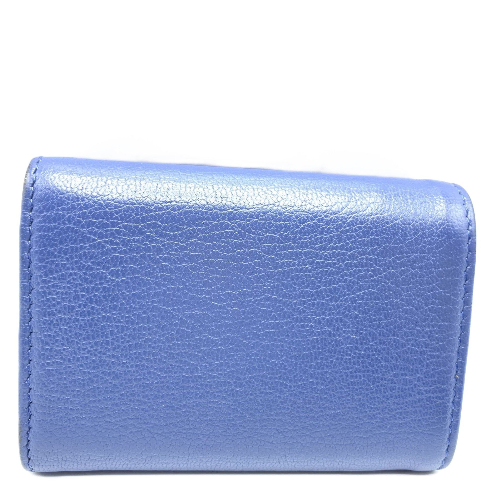 Chanel Chanel Lucky Flower Navy Women's Leather Small Wallet A81651 Tri-fold 27th Series CHANEL Size ONE SIZE - 2 Thumbnail