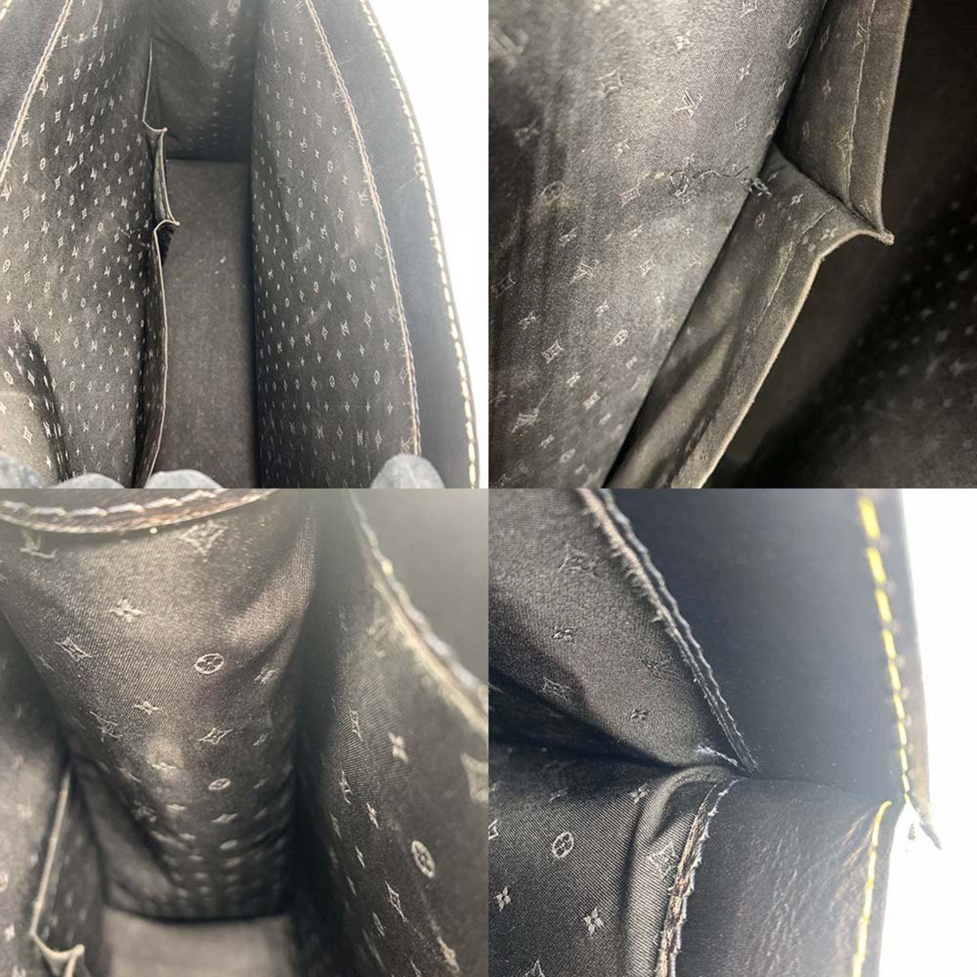 Louis Vuitton Louis Vuitton Unpresible M91816 Suhali Leather Handbag Tote Bag Black Size ONE SIZE - 5 Thumbnail