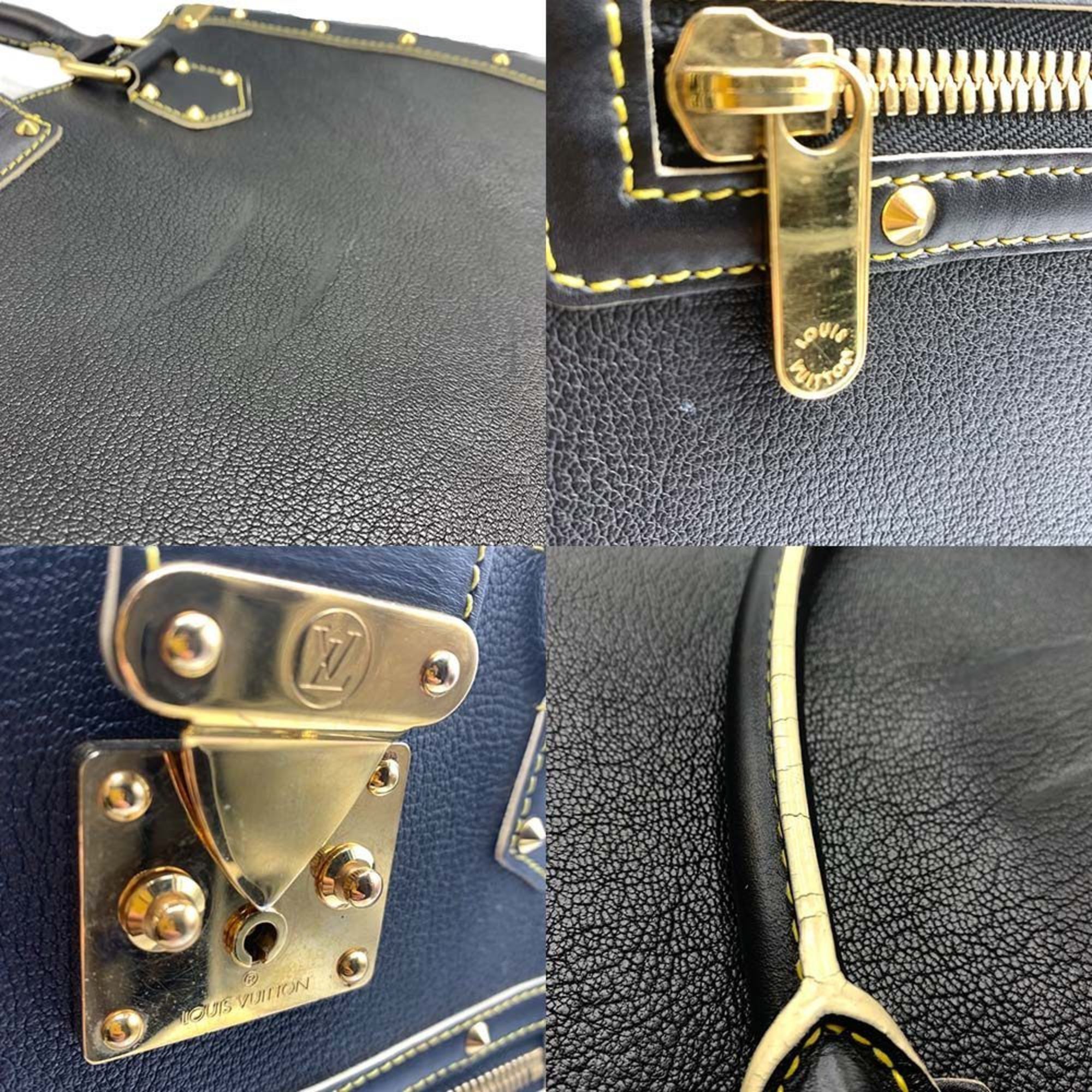 Louis Vuitton Louis Vuitton Unpresible M91816 Suhali Leather Handbag Tote Bag Black Size ONE SIZE - 7 Thumbnail