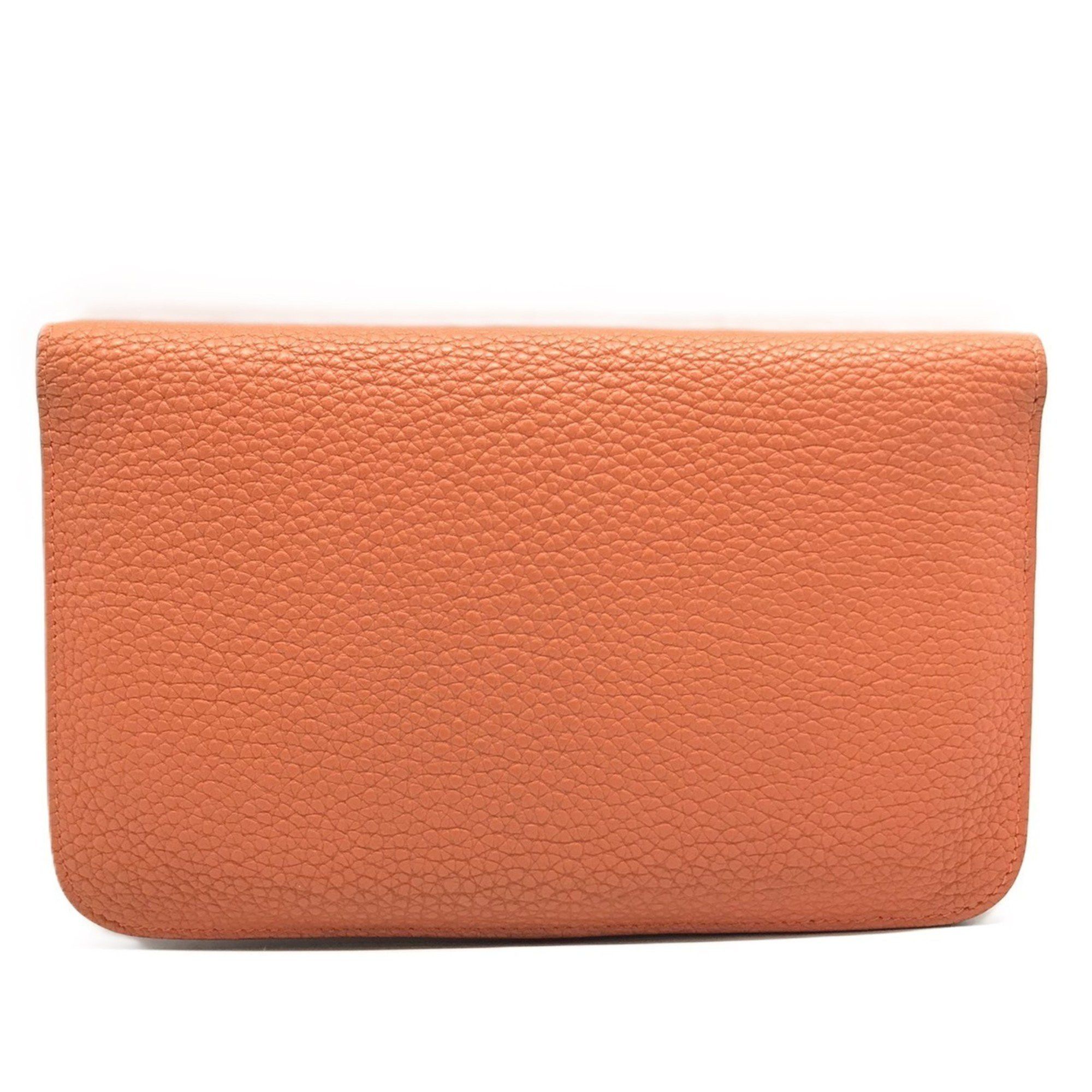 Hermes Hermes Dogon GM Taurillon Clemence Serie Leather Pouch Orange H Stamp Size ONE SIZE - 2 Thumbnail