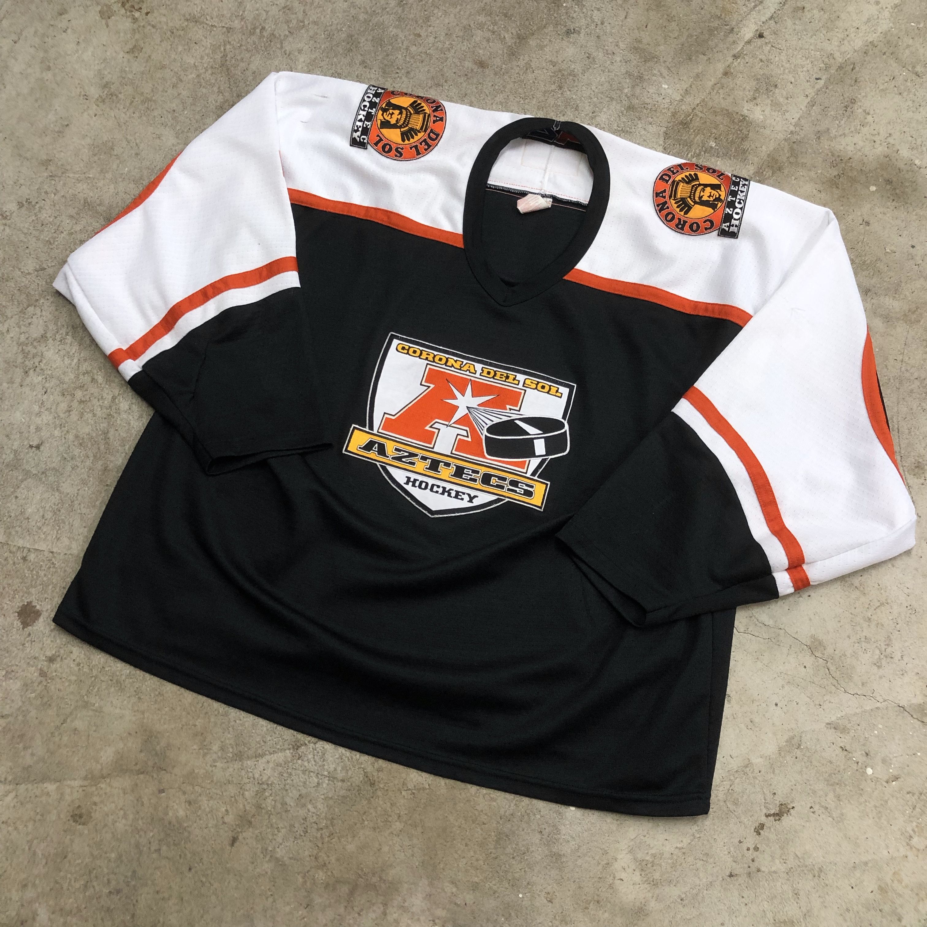90s Corona Del Sol Aztecs Tempe Arizona Embroidered Hockey Jersey VTG