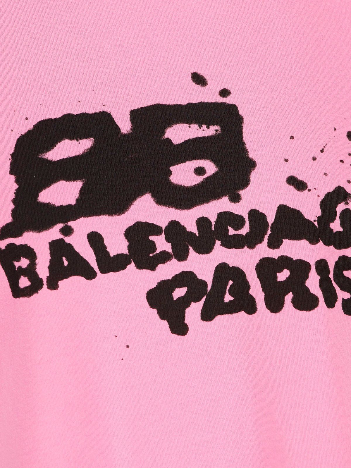 Balenciaga Hand-Drawn BB Icon T- Shirt Medium Fit in Pink Size US XL / EU 56 / 4 - 3 Thumbnail