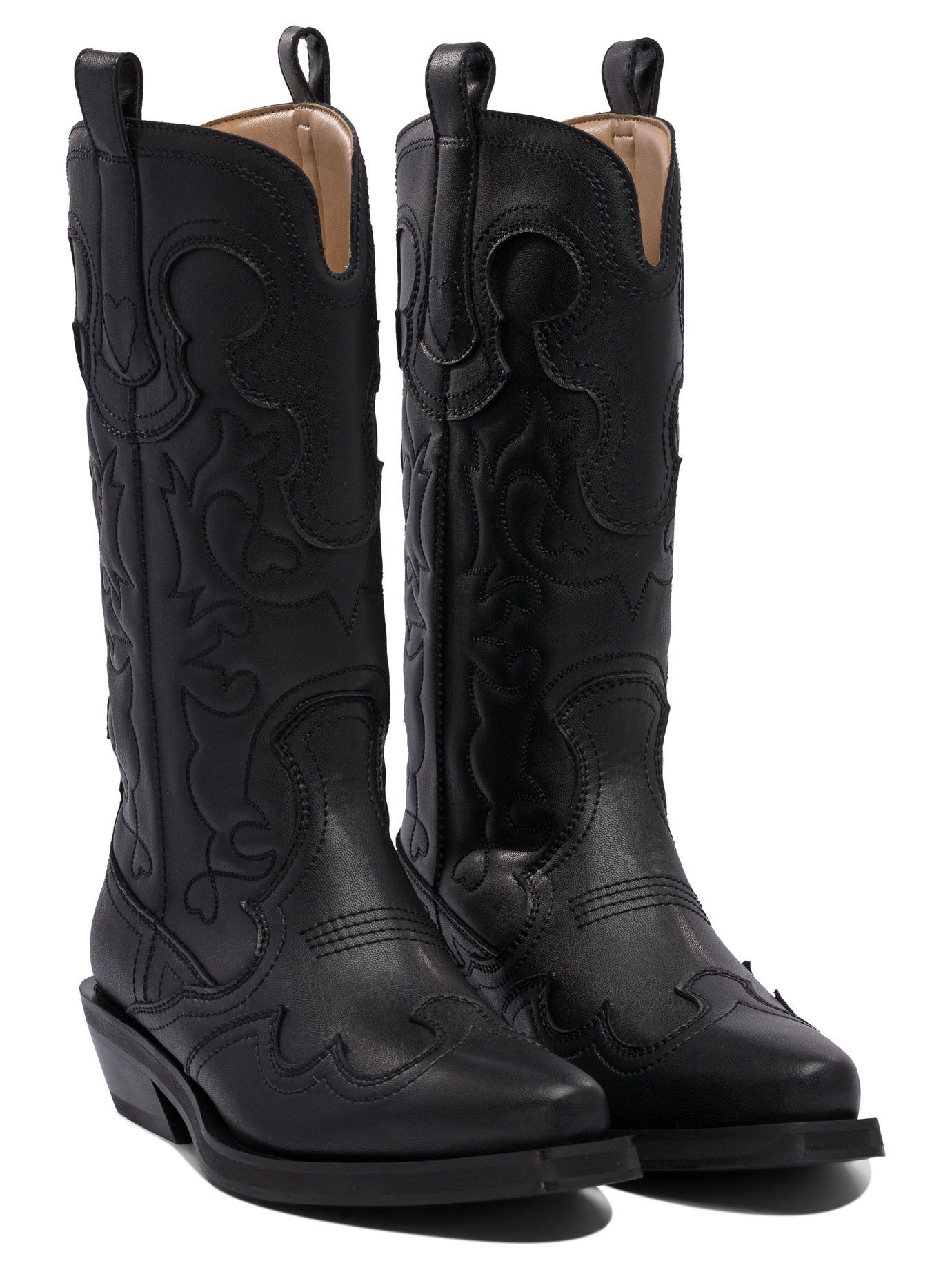Ganni Embroidered Western Boots Size US 9 / IT 39 - 2 Thumbnail