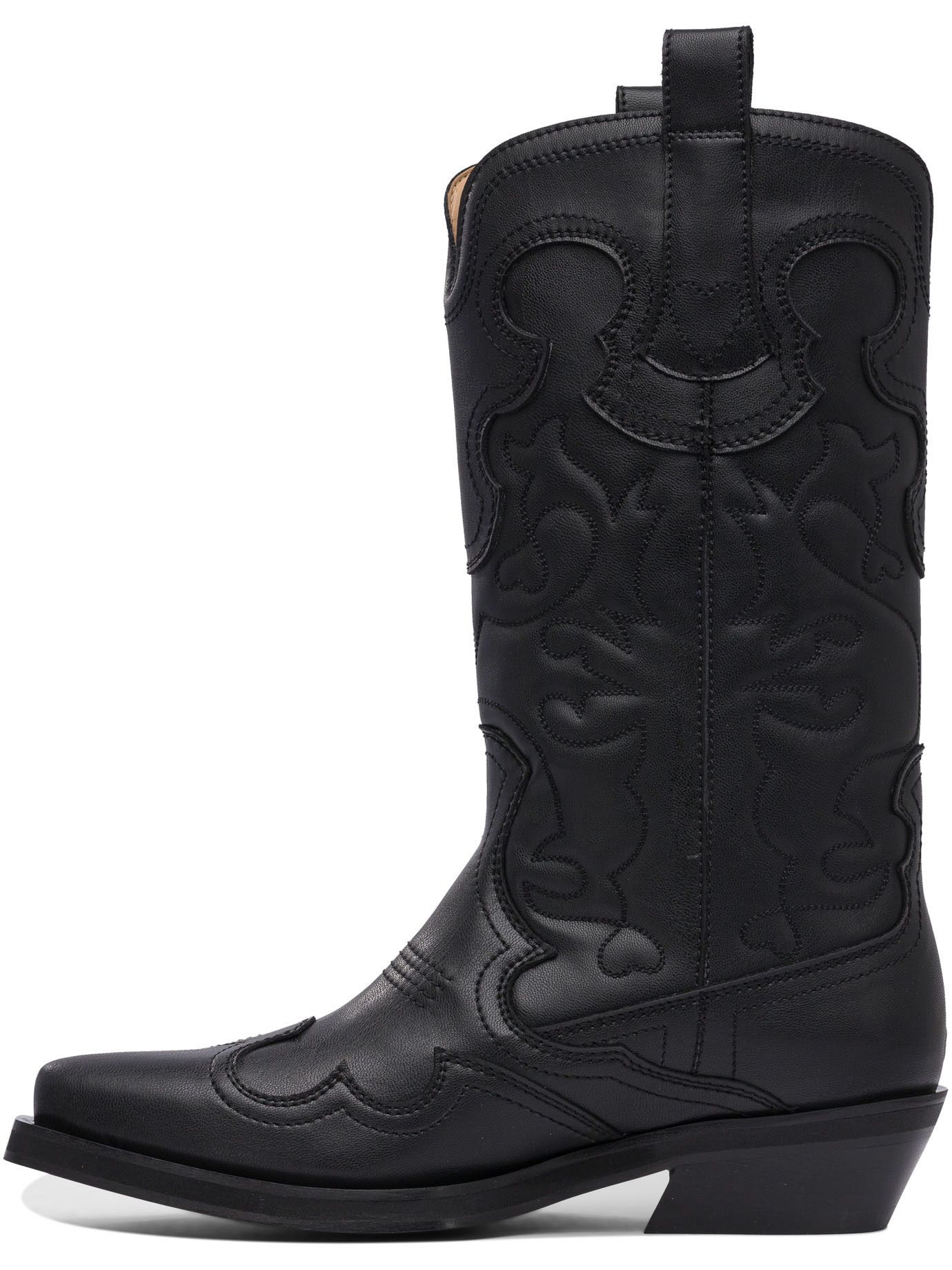 Ganni Embroidered Western Boots Size US 9 / IT 39 - 3 Thumbnail