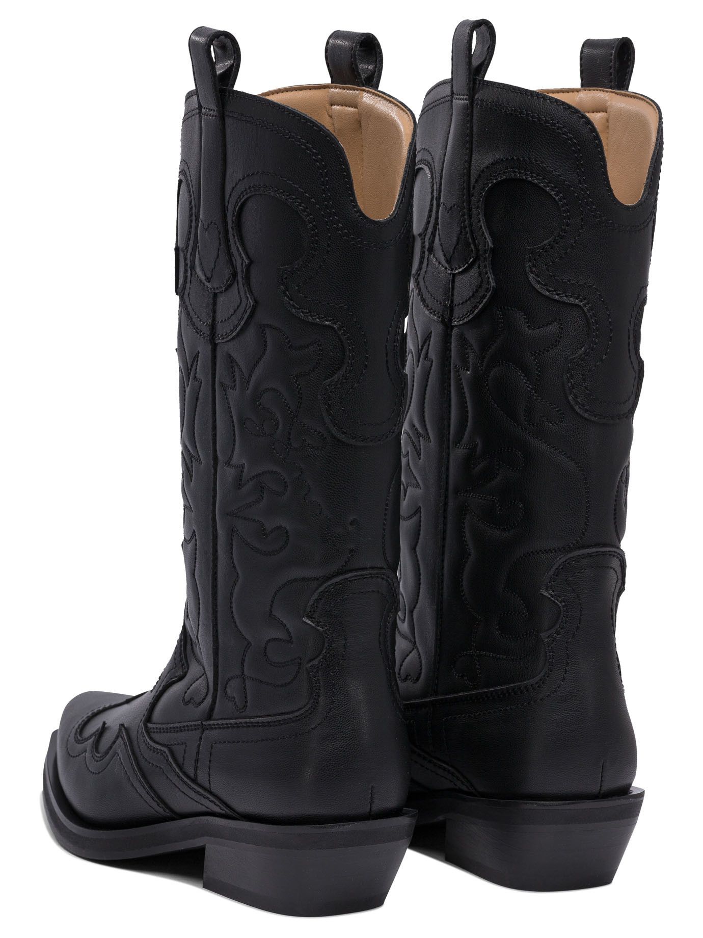 Ganni Embroidered Western Boots Size US 9 / IT 39 - 4 Thumbnail
