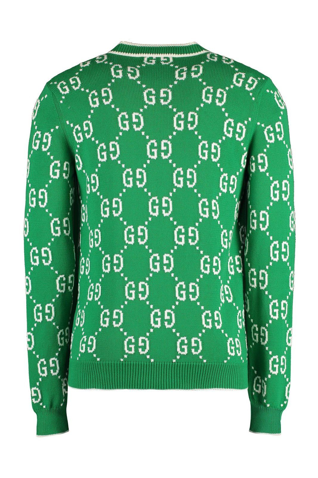 Gucci GG Cotton Intarsia Cardigan Size US XL / EU 56 / 4 - 2 Thumbnail