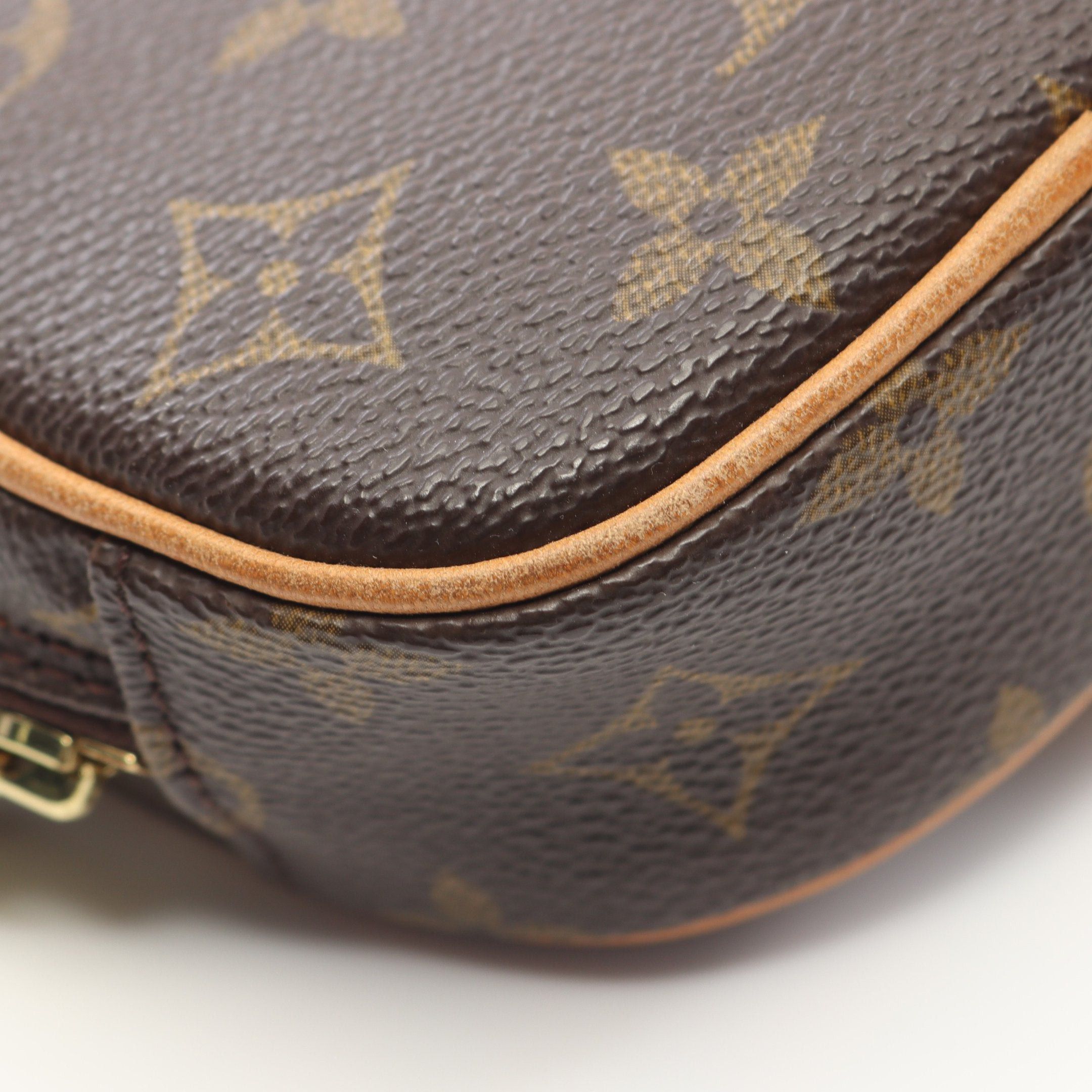 Louis Vuitton Louis Vuitton Pochette Ganju Monogram Body Bag Leather Brown Size ONE SIZE - 8 Thumbnail