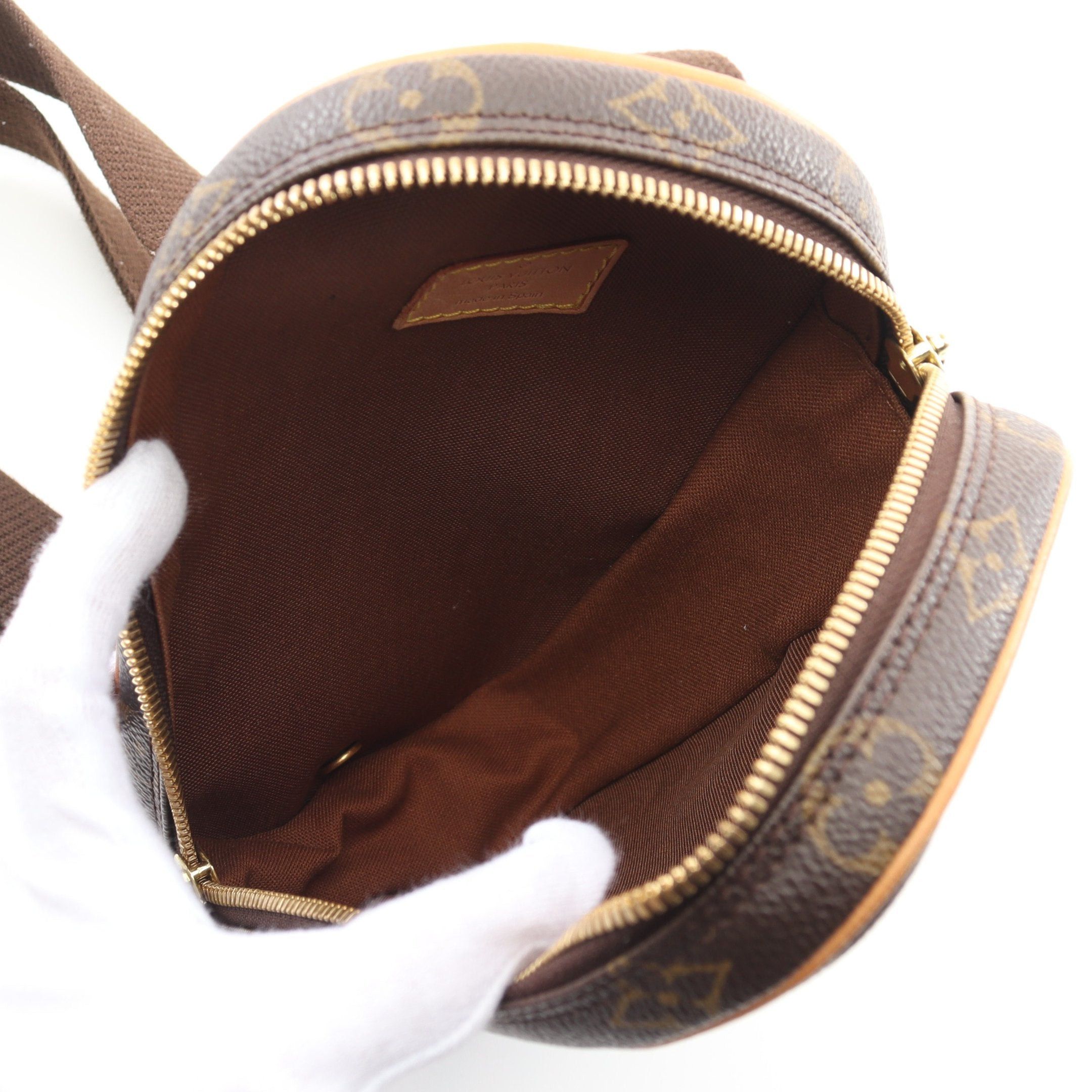 Louis Vuitton Louis Vuitton Pochette Ganju Monogram Body Bag Leather Brown Size ONE SIZE - 3 Thumbnail