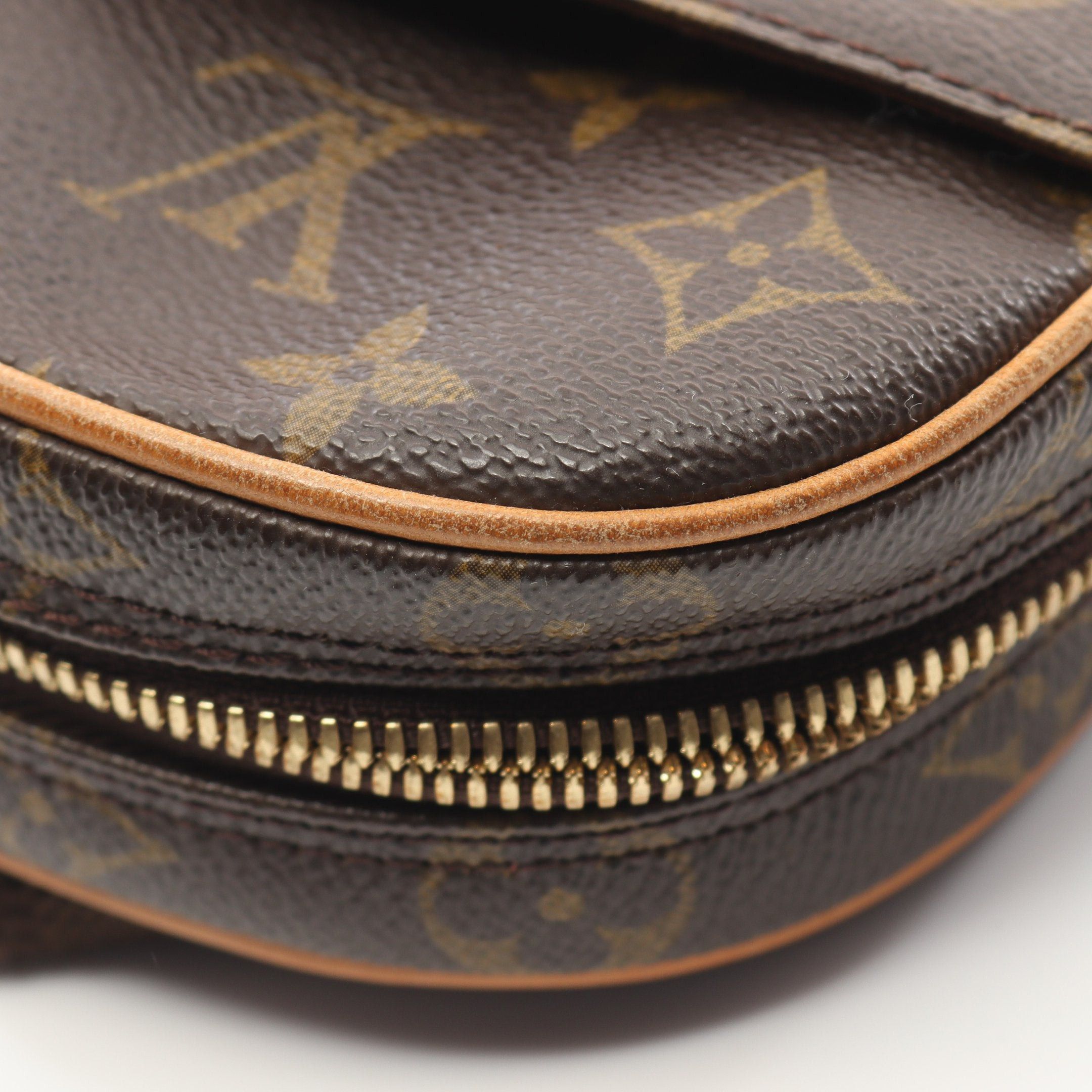 Louis Vuitton Louis Vuitton Pochette Ganju Monogram Body Bag Leather Brown Size ONE SIZE - 7 Thumbnail