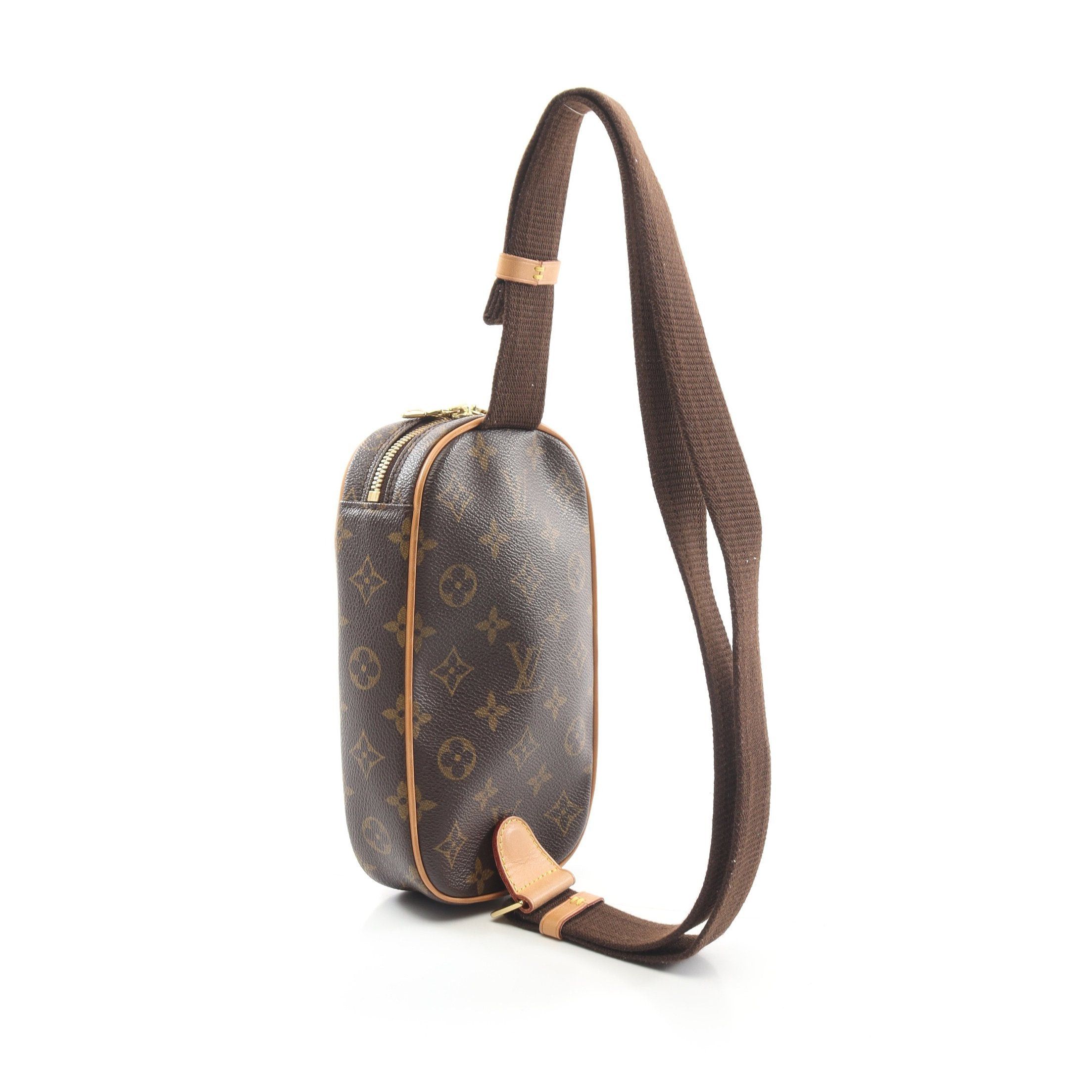 Louis Vuitton Louis Vuitton Pochette Ganju Monogram Body Bag Leather Brown Size ONE SIZE - 2 Thumbnail
