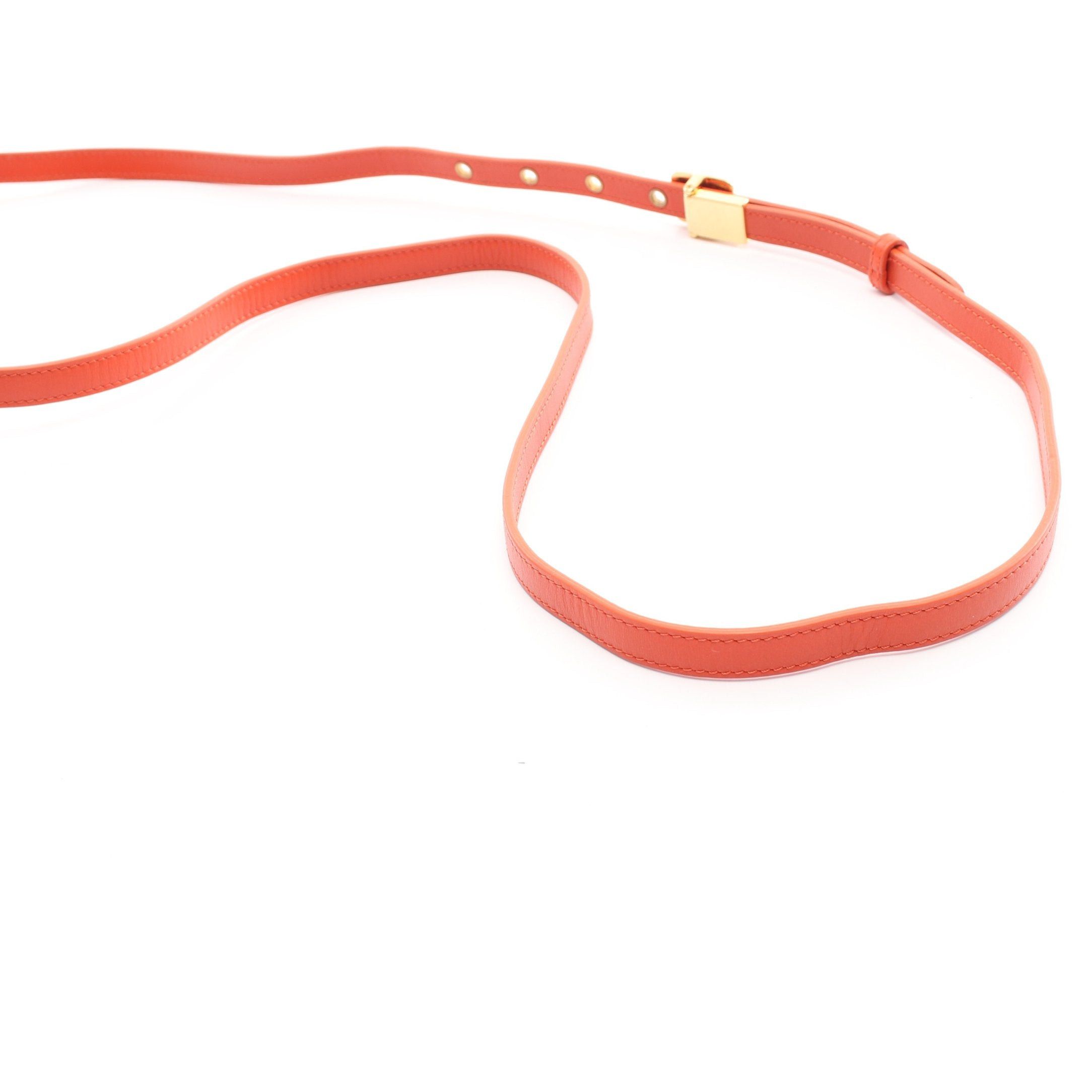 Dior Dior 30 Montaigne Micro Shoulder Bag Leather Orange Size ONE SIZE - 8 Thumbnail