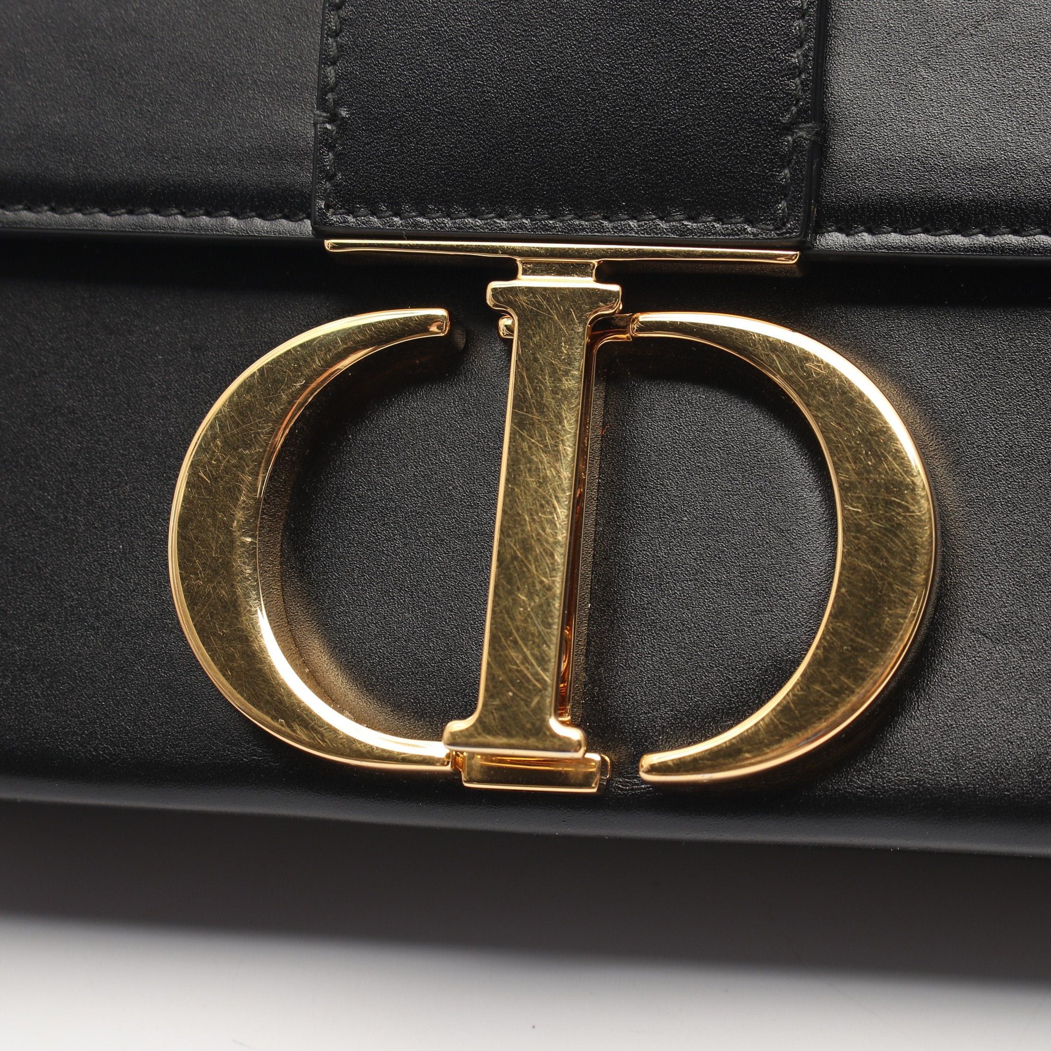 Dior Dior 30 Montaigne Shoulder Bag Leather Black Size ONE SIZE - 5 Thumbnail
