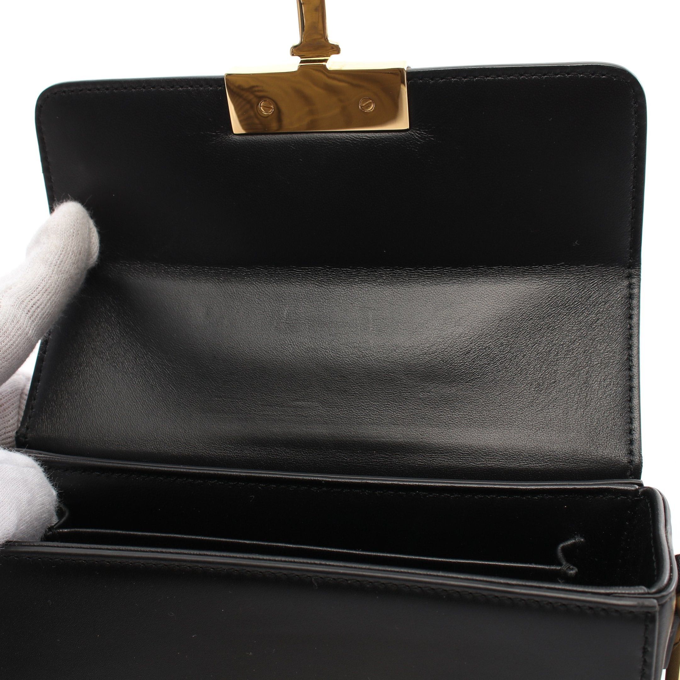 Dior Dior 30 Montaigne Shoulder Bag Leather Black Size ONE SIZE - 6 Thumbnail