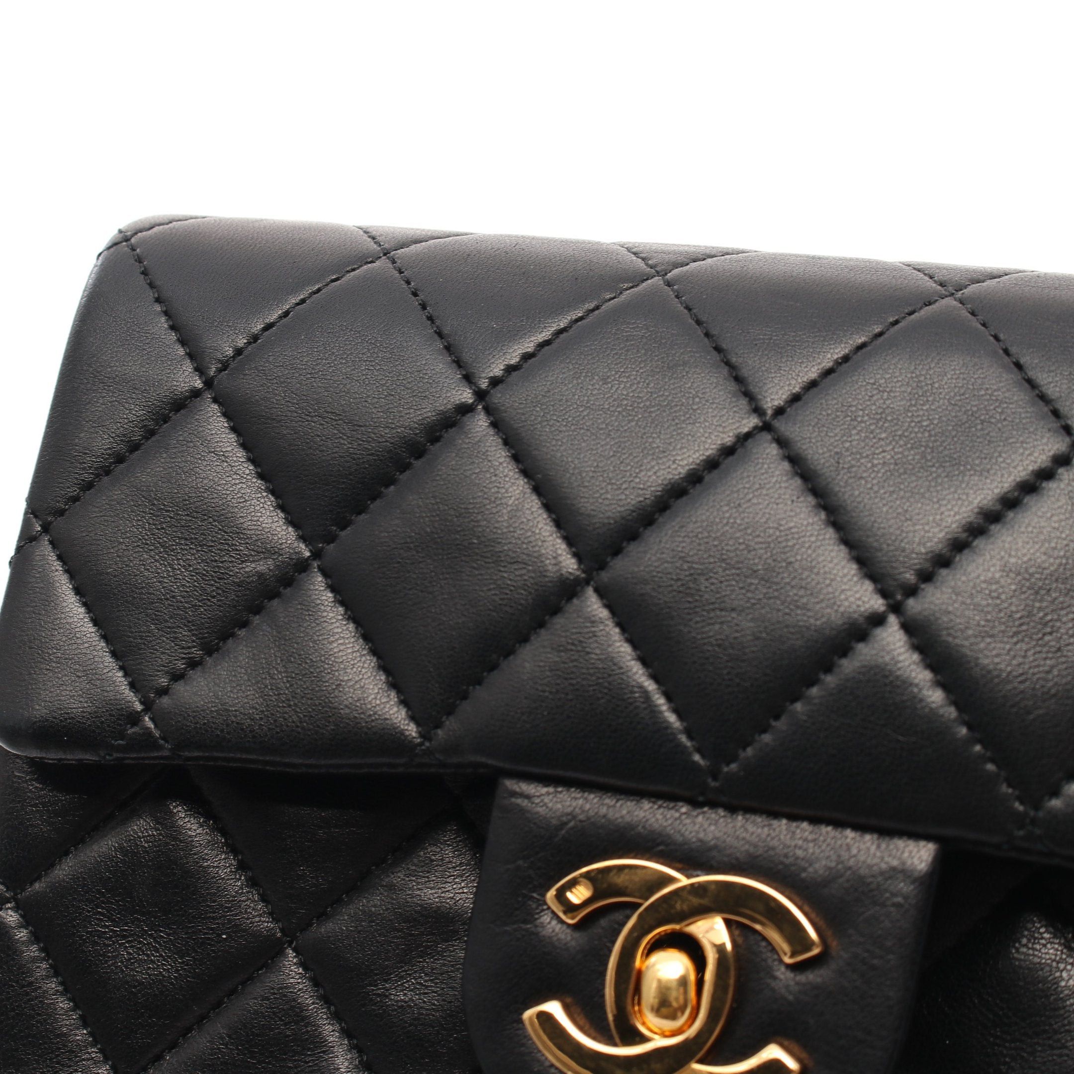 Chanel Chanel Matelasse Chain Shoulder Bag Lambskin Black Gold Hardware Size ONE SIZE - 10 Thumbnail