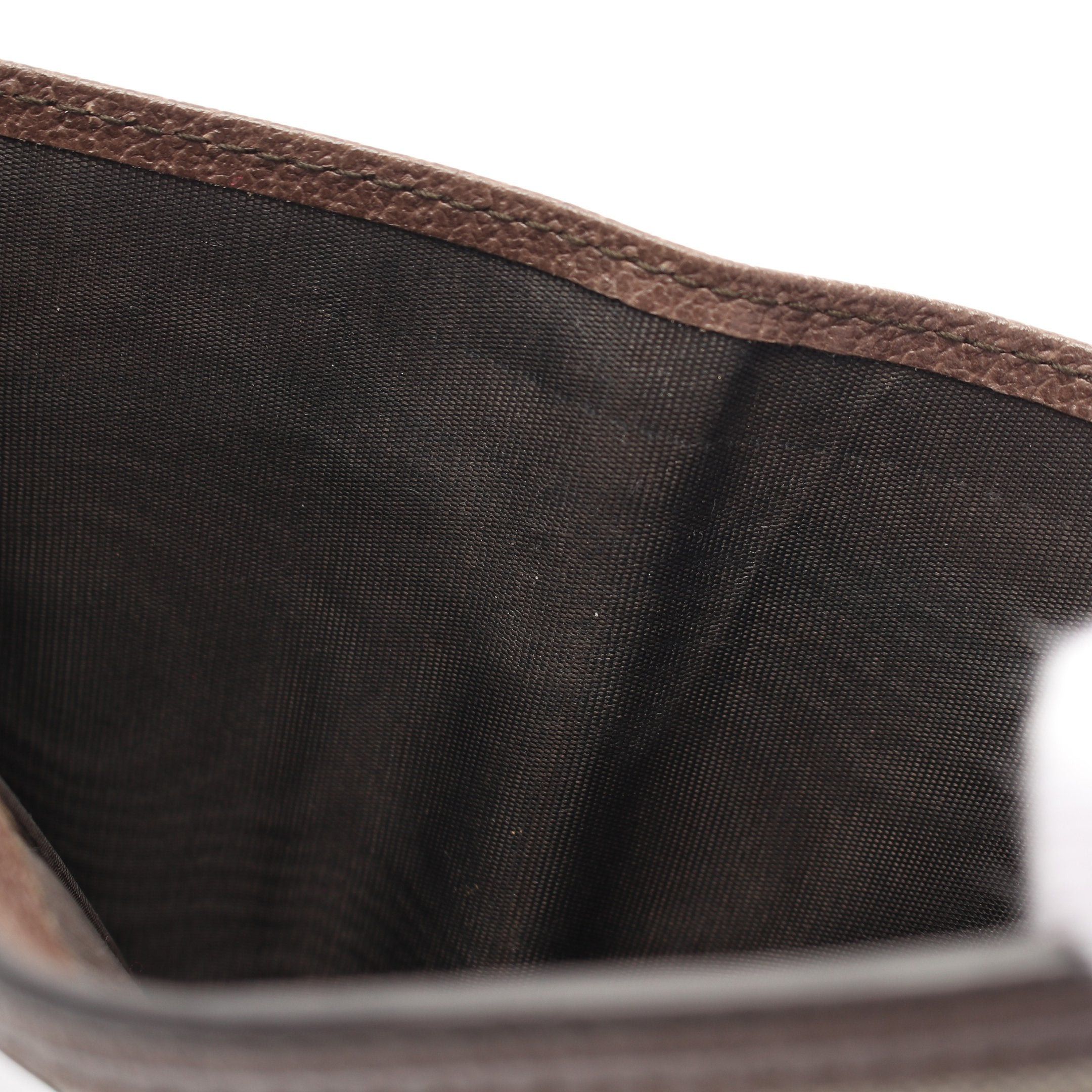 Gucci Gucci Ophidia Gg French Flap Wallet Sherry Line Double Hook Leather Beige Brown Size ONE SIZE - 5 Thumbnail