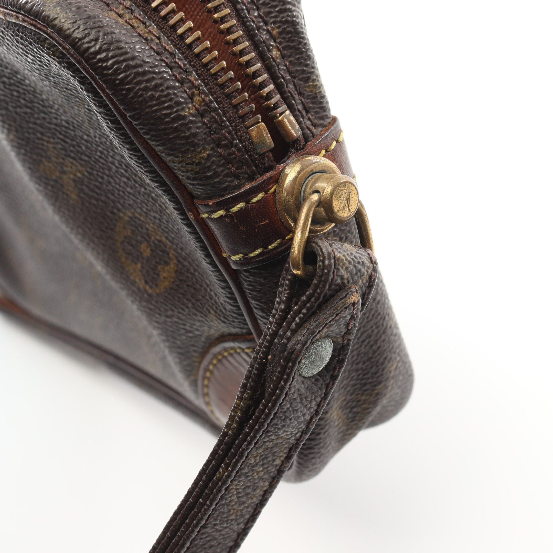 Louis Vuitton Louis Vuitton Marly Dragonne Pm Monogram Clutch Bag Second Leather Brown Size ONE SIZE - 8 Thumbnail