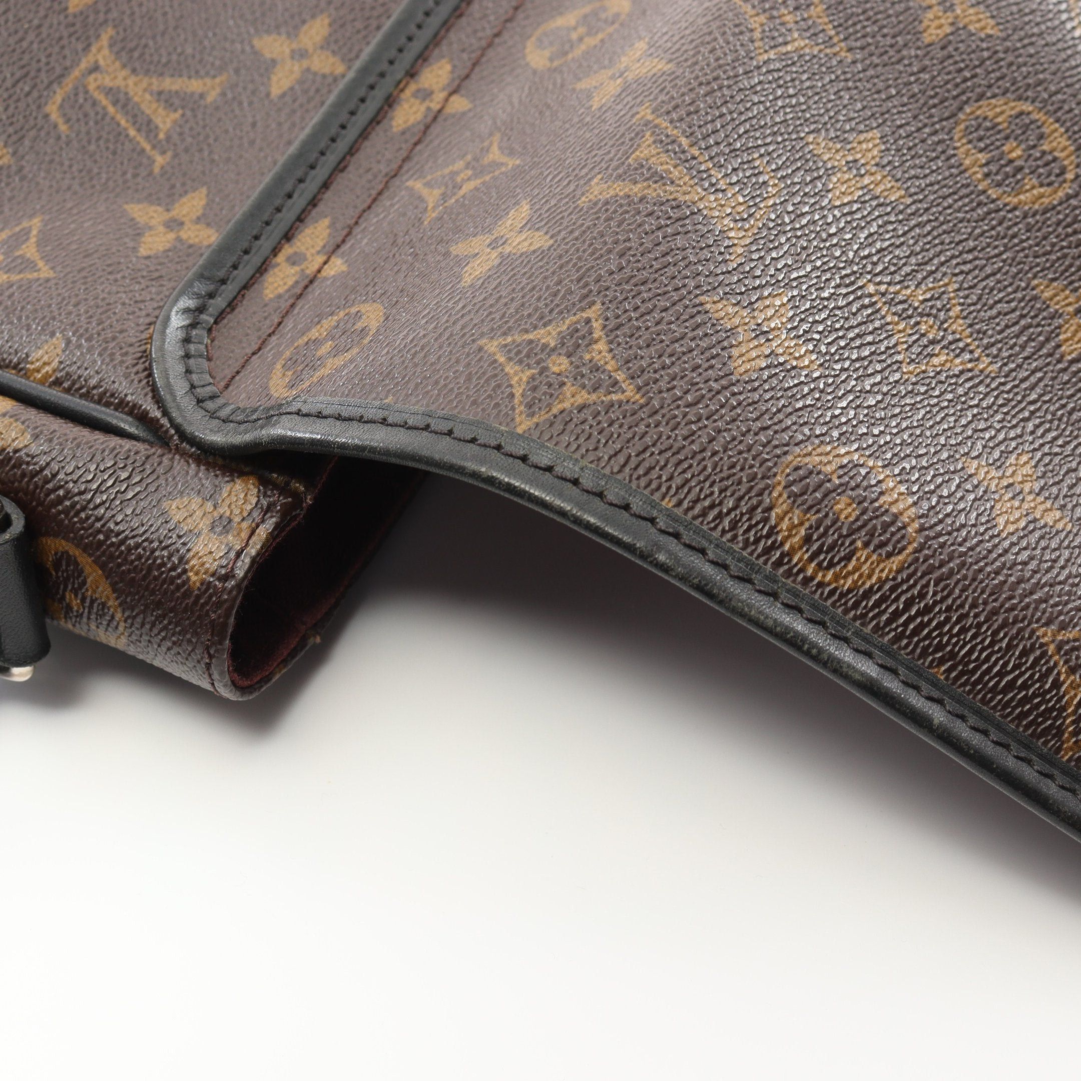 Louis Vuitton Louis Vuitton Basse Pm Monogram Macassar Shoulder Bag Leather Brown Black Size ONE SIZE - 7 Thumbnail