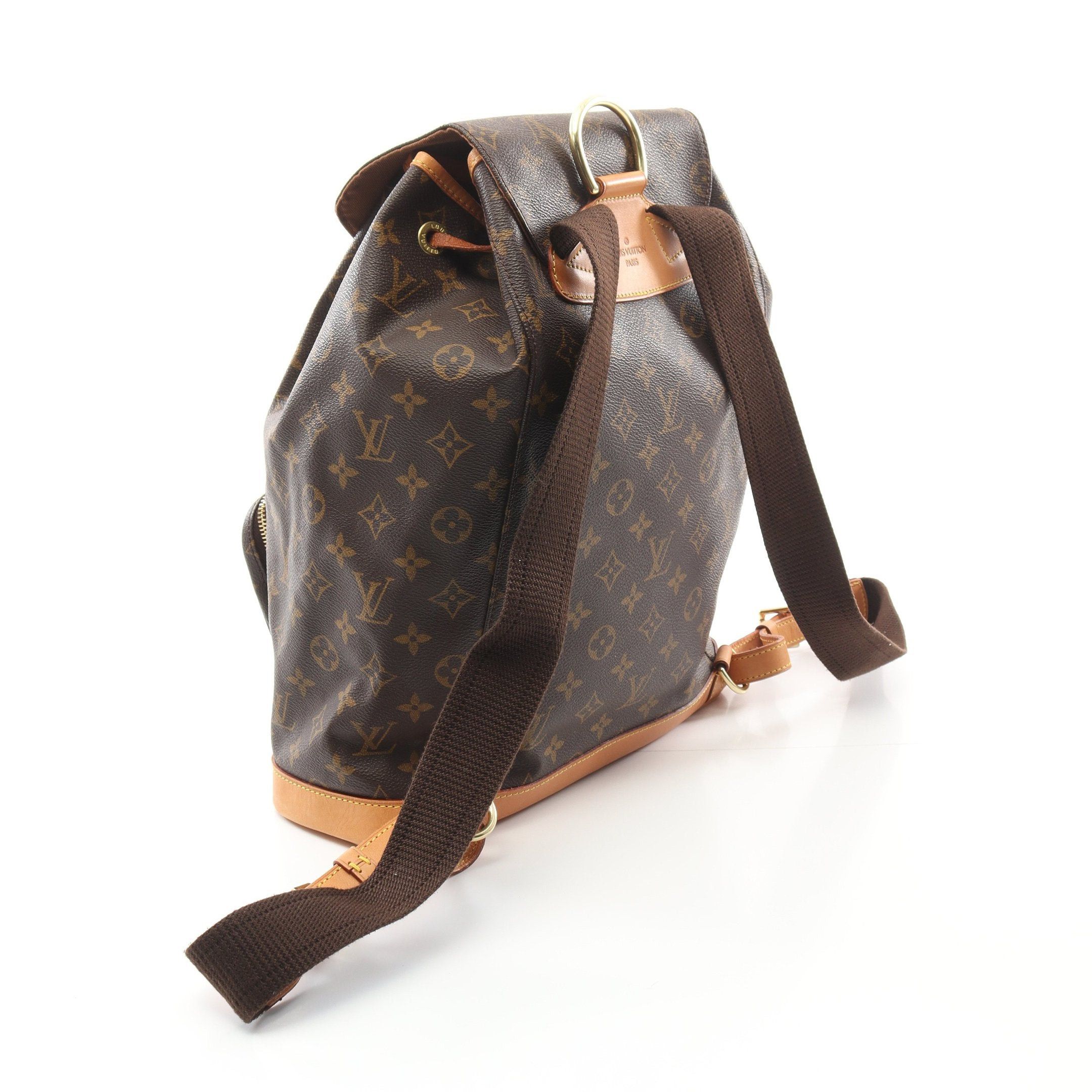 Louis Vuitton Louis Vuitton Montsouris Gm Monogram Backpack Rucksack Leather Brown Size ONE SIZE - 2 Thumbnail