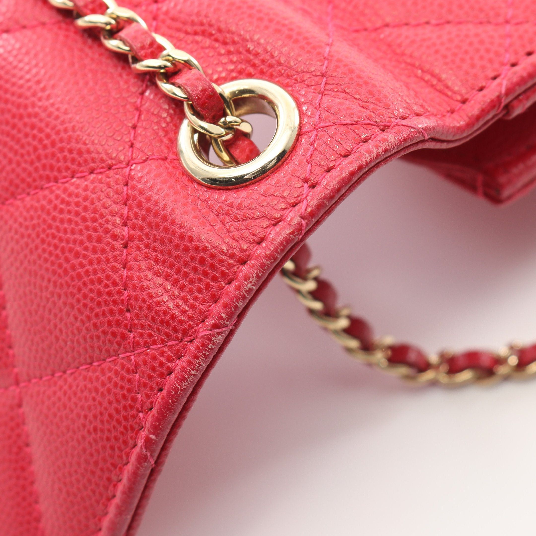 Chanel Chanel Matelasse Phone Pouch Chain Shoulder Bag Caviar Skin Pink Red Gold Hardware Size ONE SIZE - 6 Thumbnail