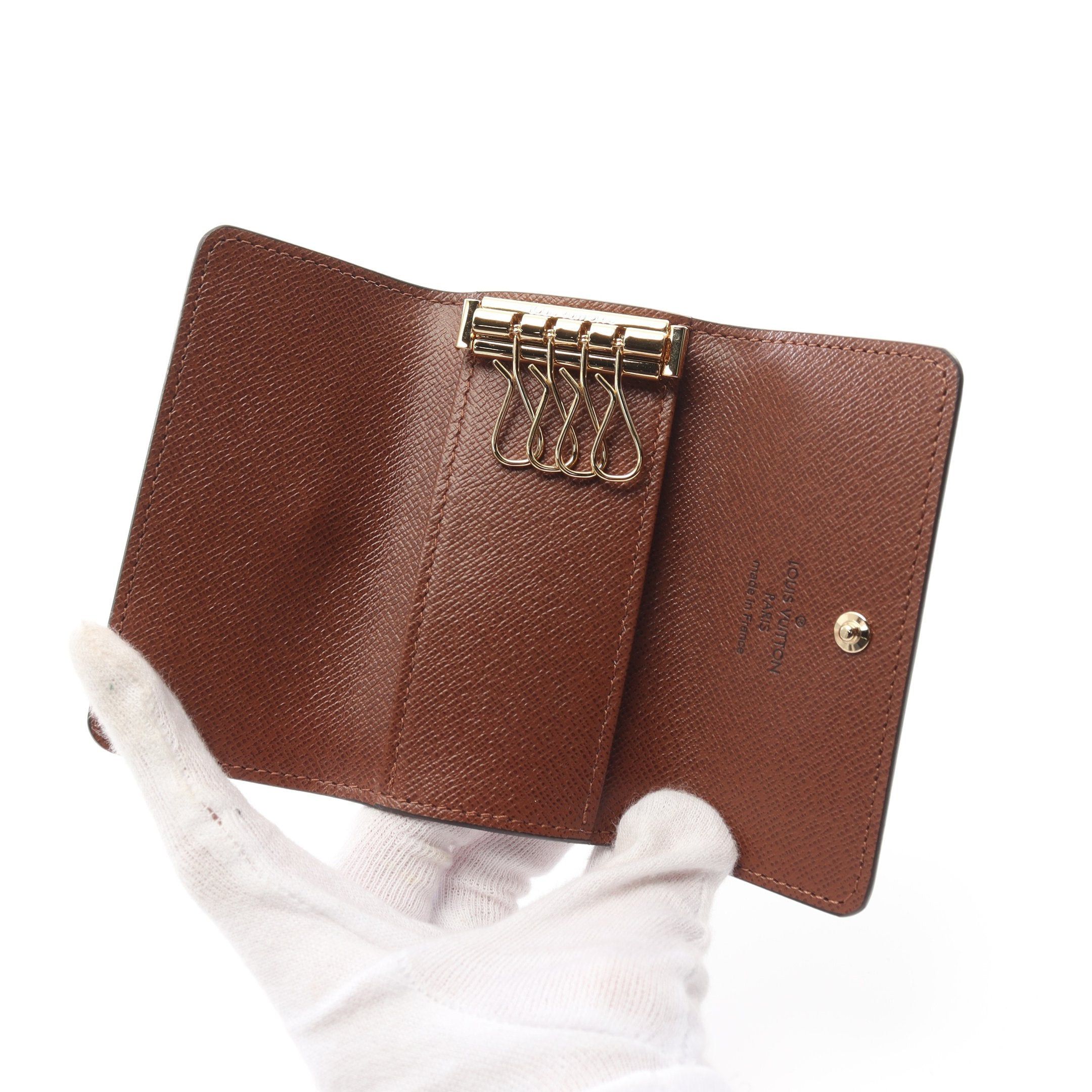 Louis Vuitton Louis Vuitton Multicle 4 Monogram Ring Chain Key Case Brown Size ONE SIZE - 3 Thumbnail