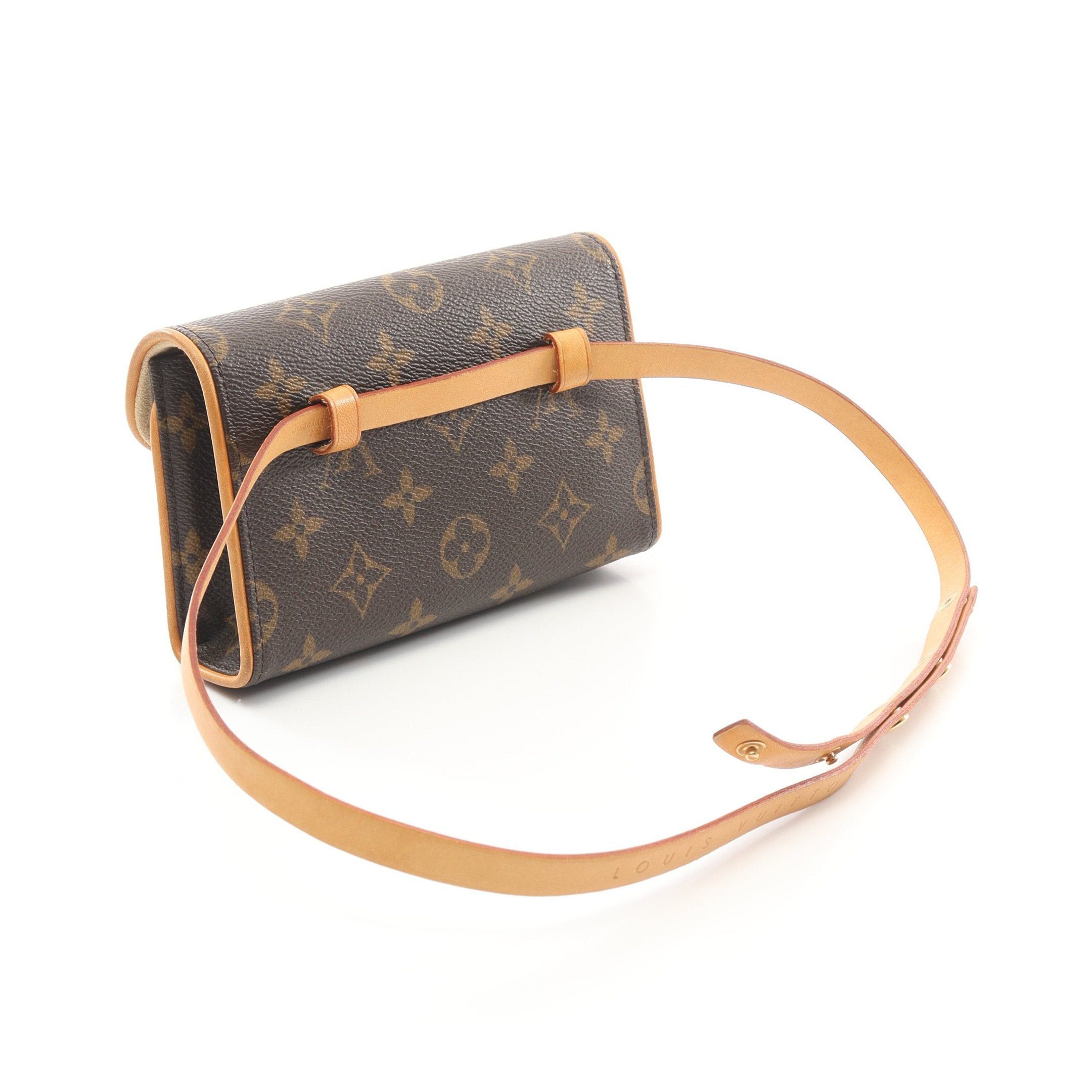 Louis Vuitton Louis Vuitton Pochette Florentine Monogram Body Bag Waist Leather Brown Size ONE SIZE - 2 Thumbnail