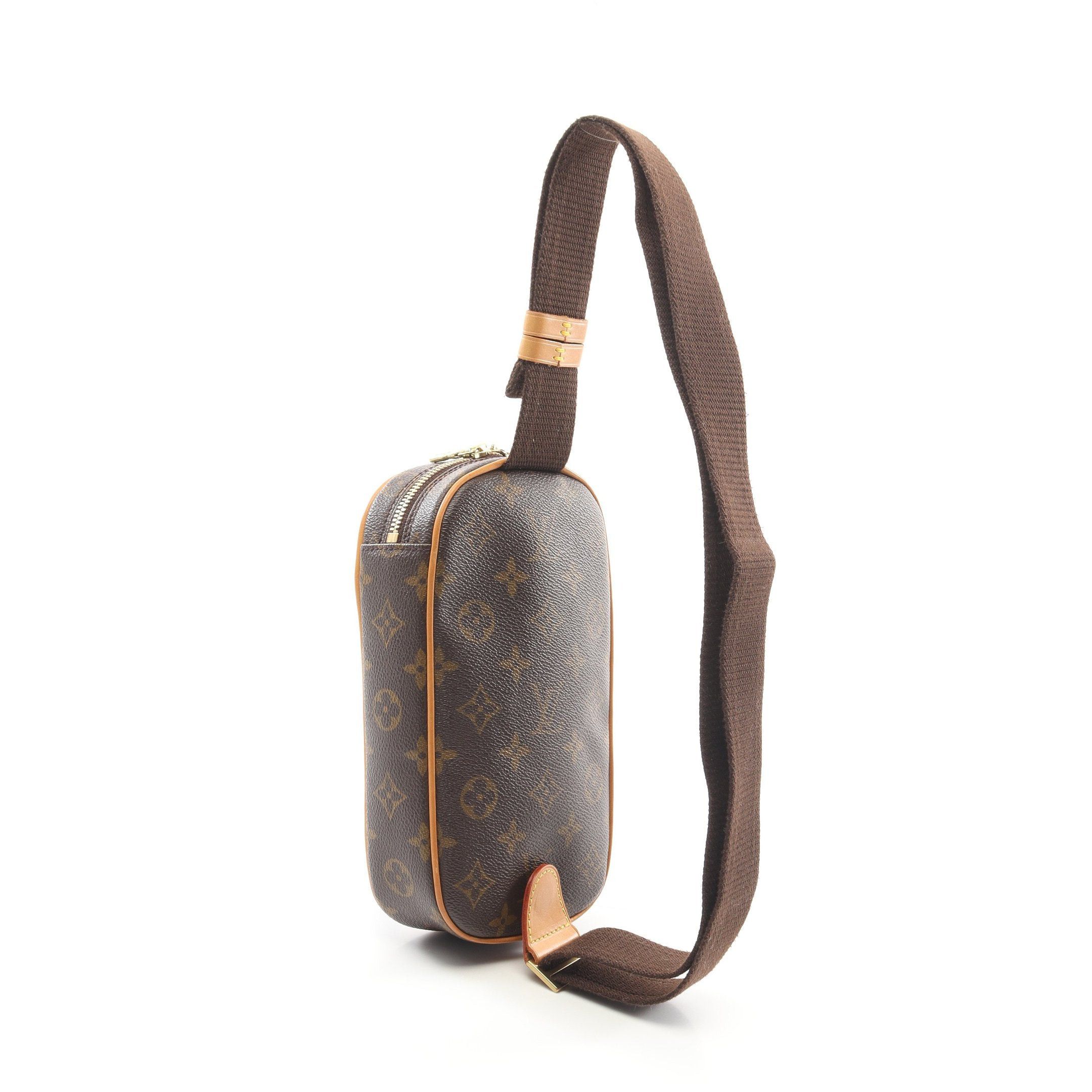 Louis Vuitton Louis Vuitton Pochette Ganju Monogram Body Bag Leather Brown Size ONE SIZE - 2 Thumbnail