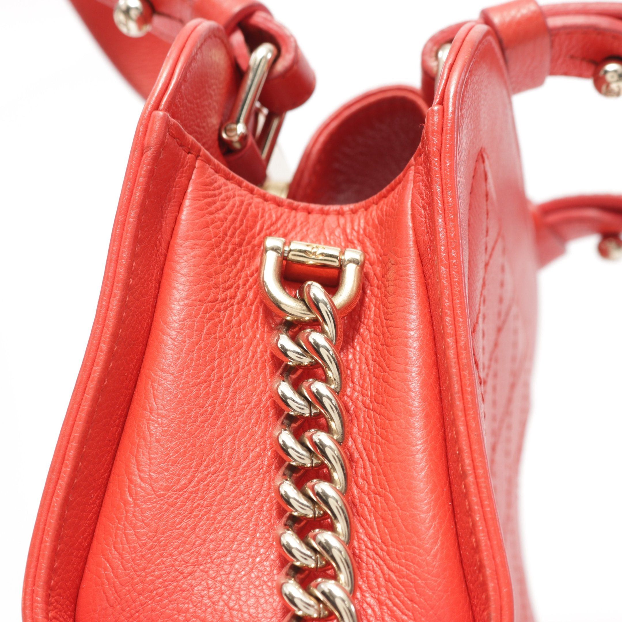 Chanel Chanel Matelasse Chain Shoulder Bag Leather Red Gold Hardware Size ONE SIZE - 12 Thumbnail