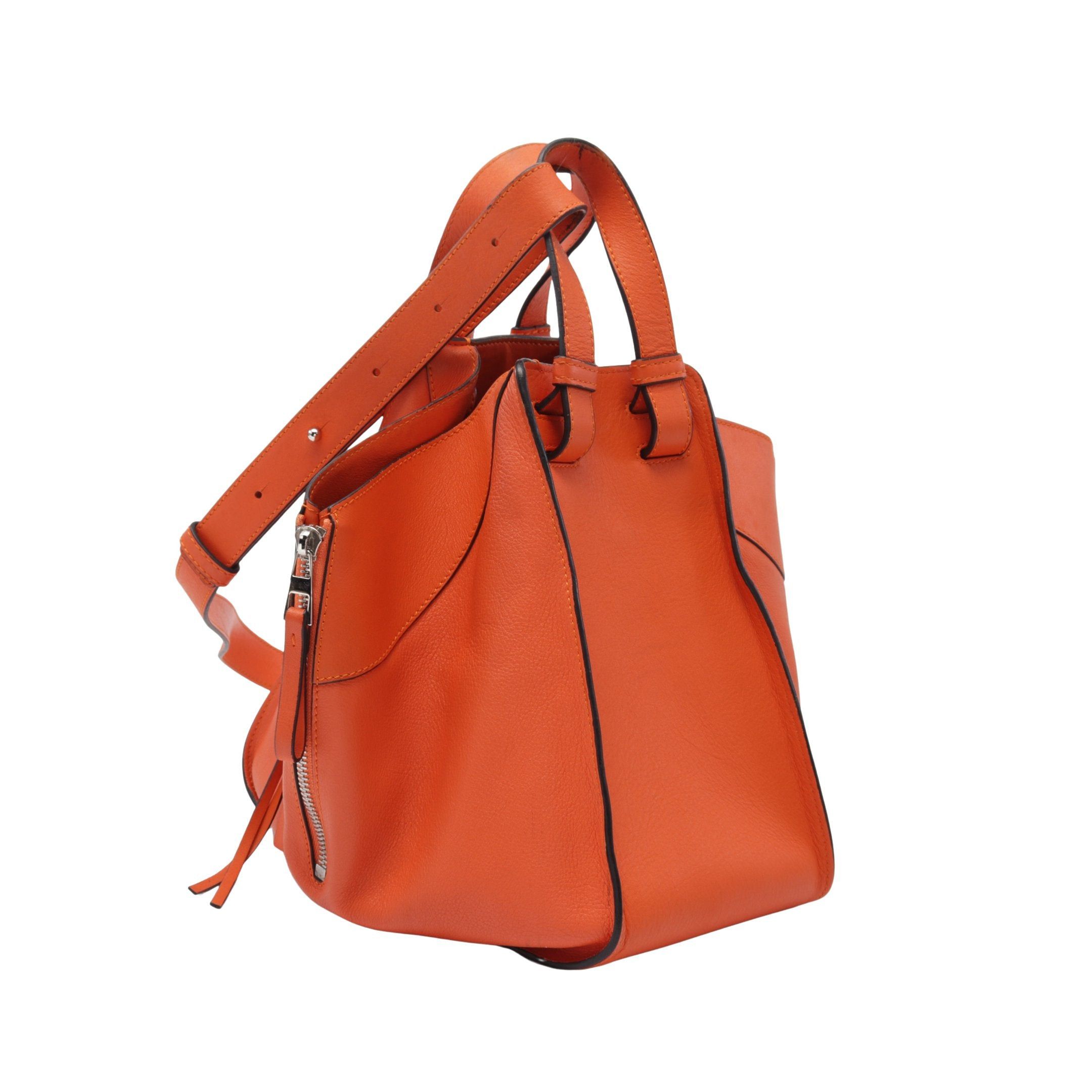 Loewe Loewe Hammock Small Handbag Leather Orange Size ONE SIZE - 2 Thumbnail