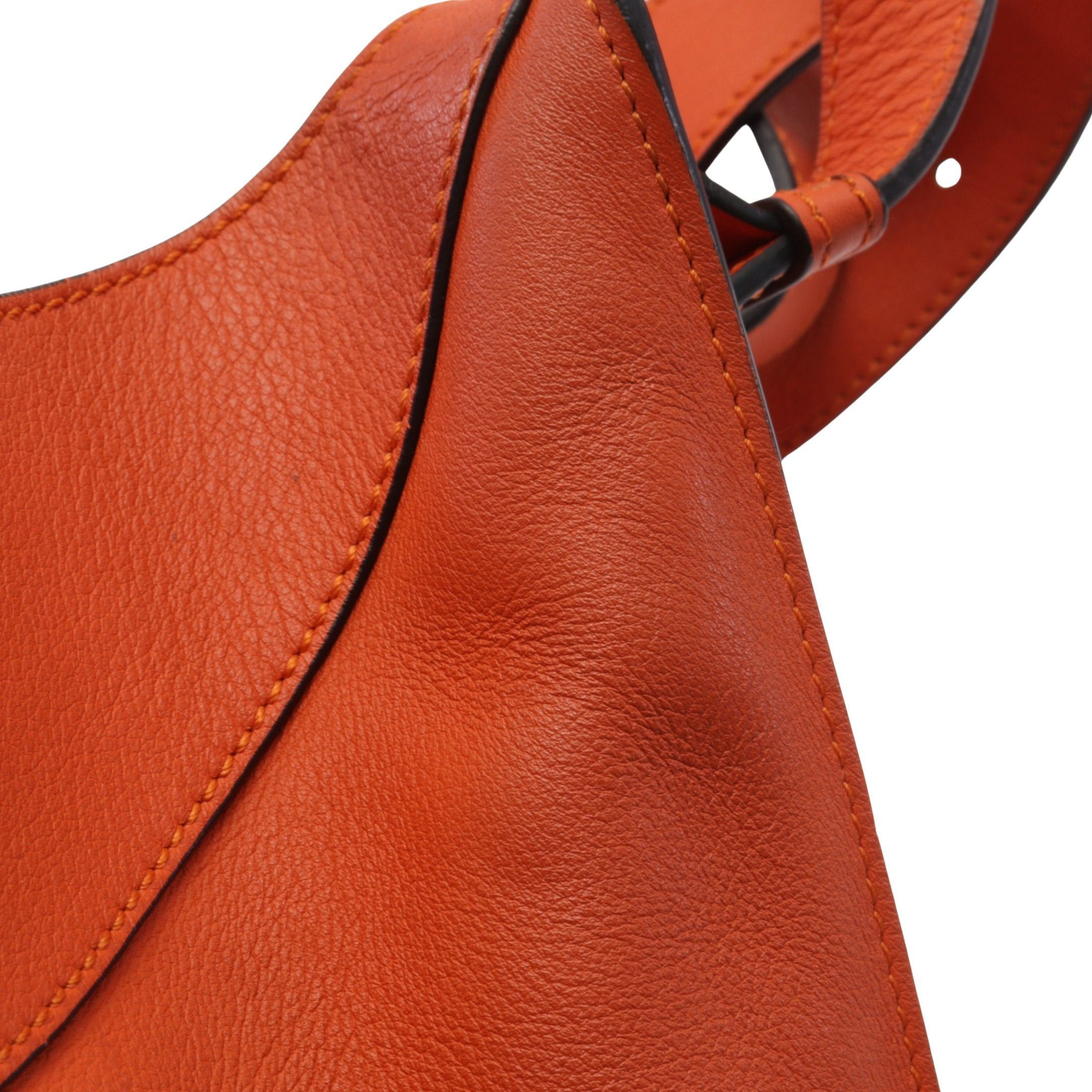 Loewe Loewe Hammock Small Handbag Leather Orange Size ONE SIZE - 8 Thumbnail