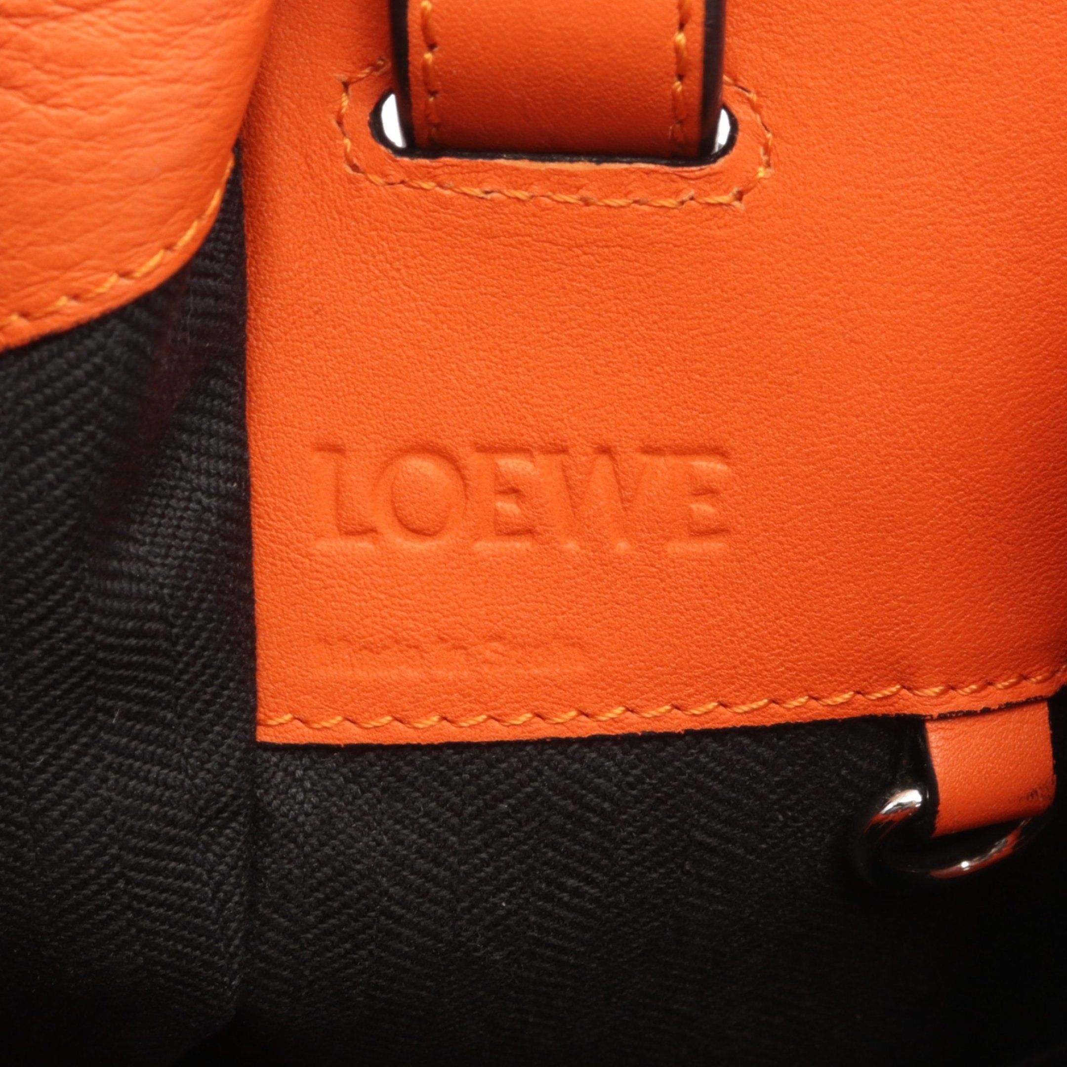 Loewe Loewe Hammock Small Handbag Leather Orange Size ONE SIZE - 4 Thumbnail