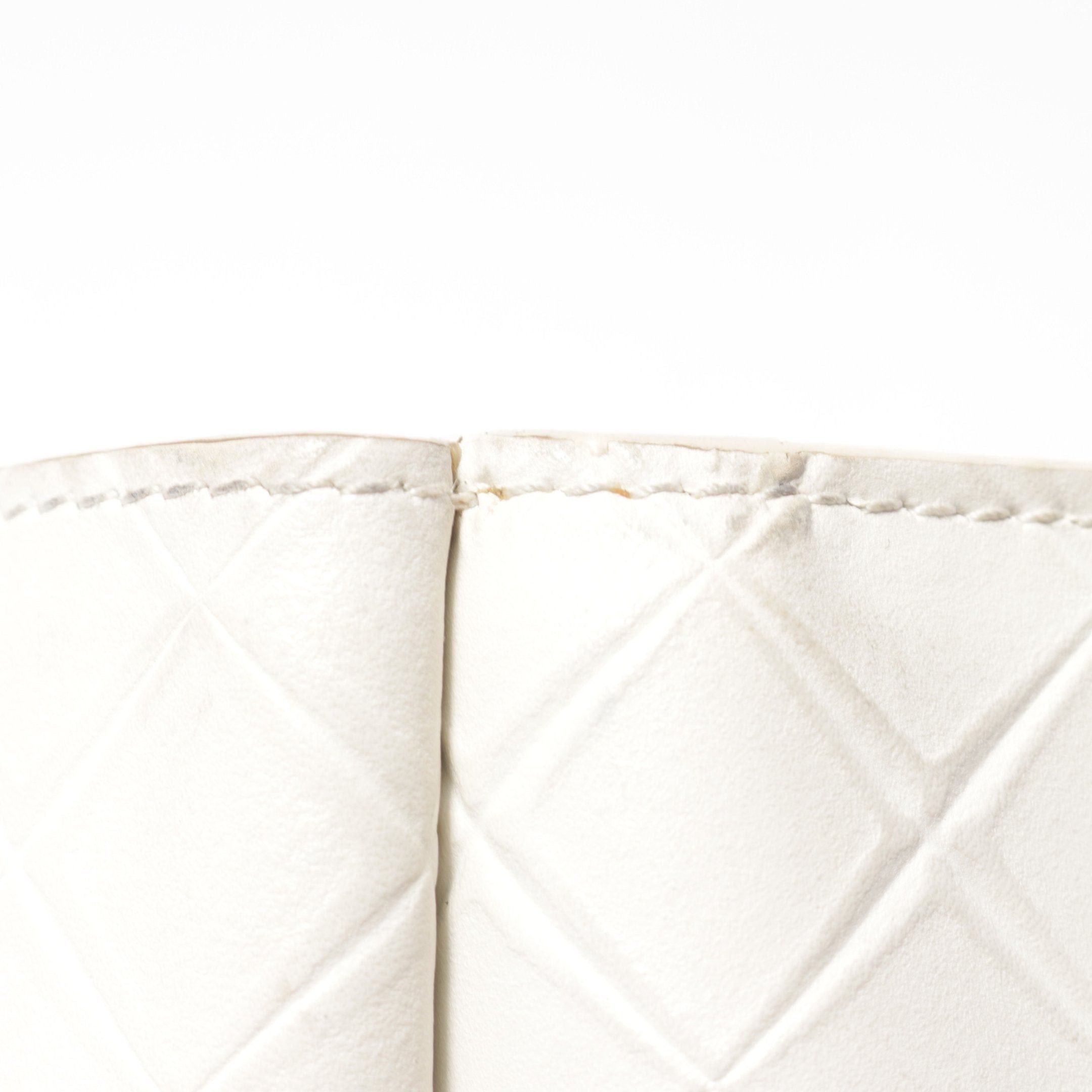 Bottega Veneta Bottega Veneta Intrecciato Trifold Wallet Leather White Size ONE SIZE - 11 Thumbnail