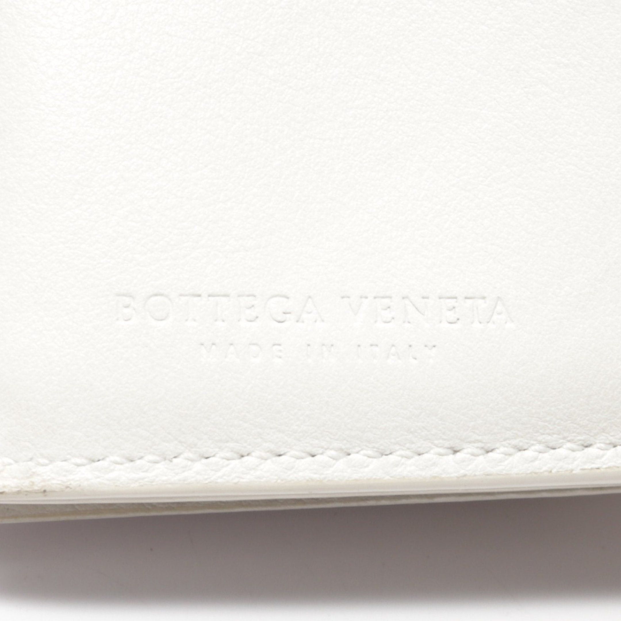 Bottega Veneta Bottega Veneta Intrecciato Trifold Wallet Leather White Size ONE SIZE - 6 Thumbnail