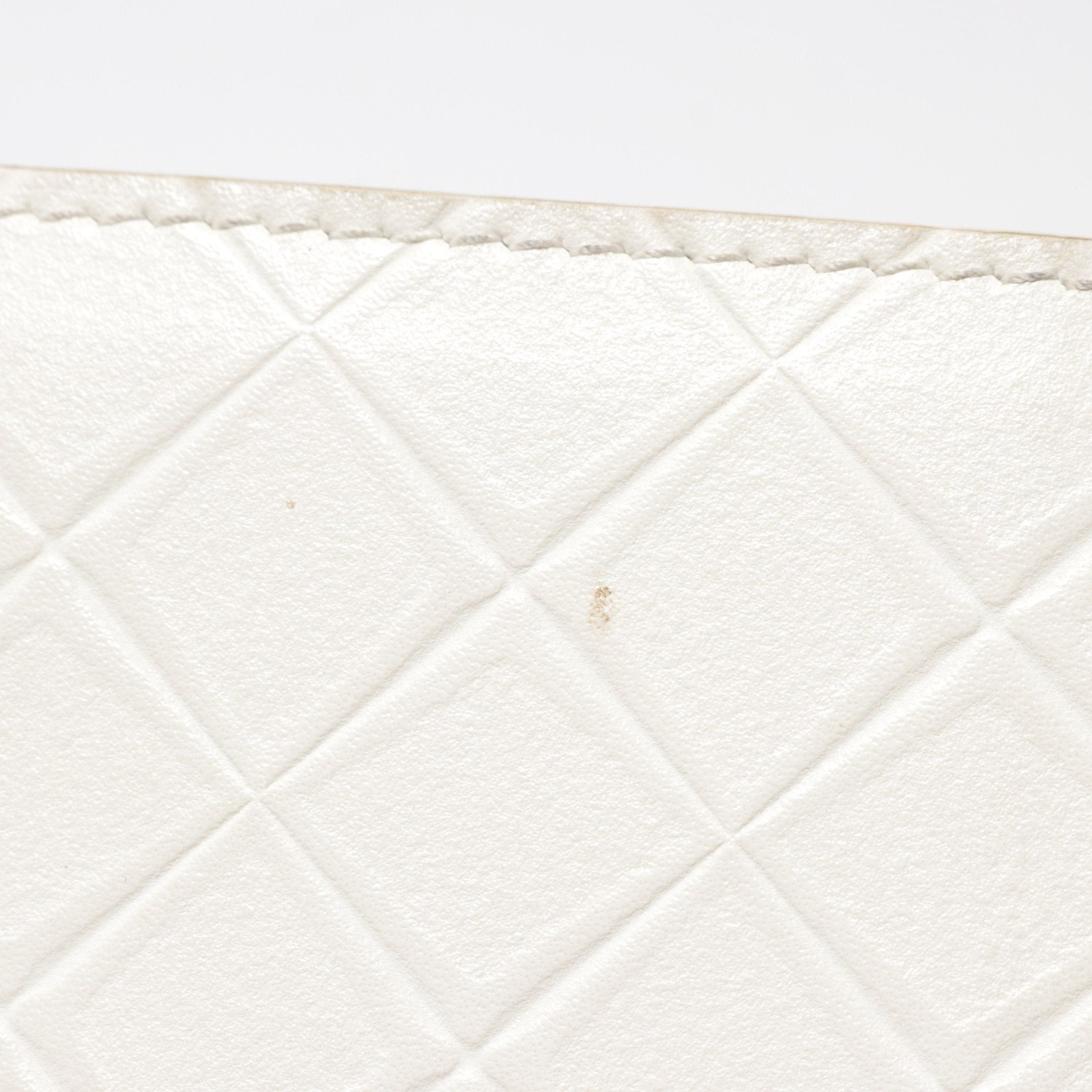 Bottega Veneta Bottega Veneta Intrecciato Trifold Wallet Leather White Size ONE SIZE - 10 Thumbnail