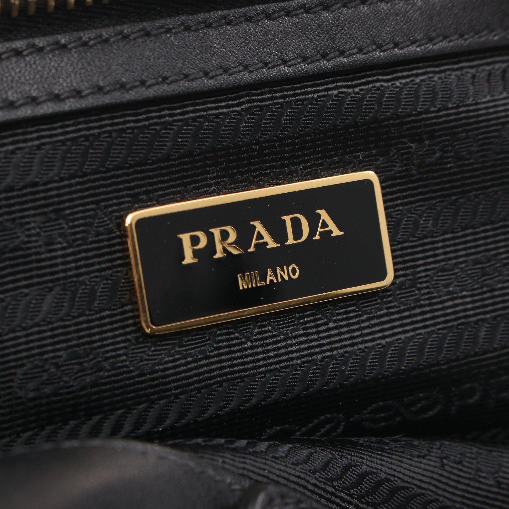Prada Prada Tessuto Impuntu Handbag Nylon Leather Black Size ONE SIZE - 4 Thumbnail