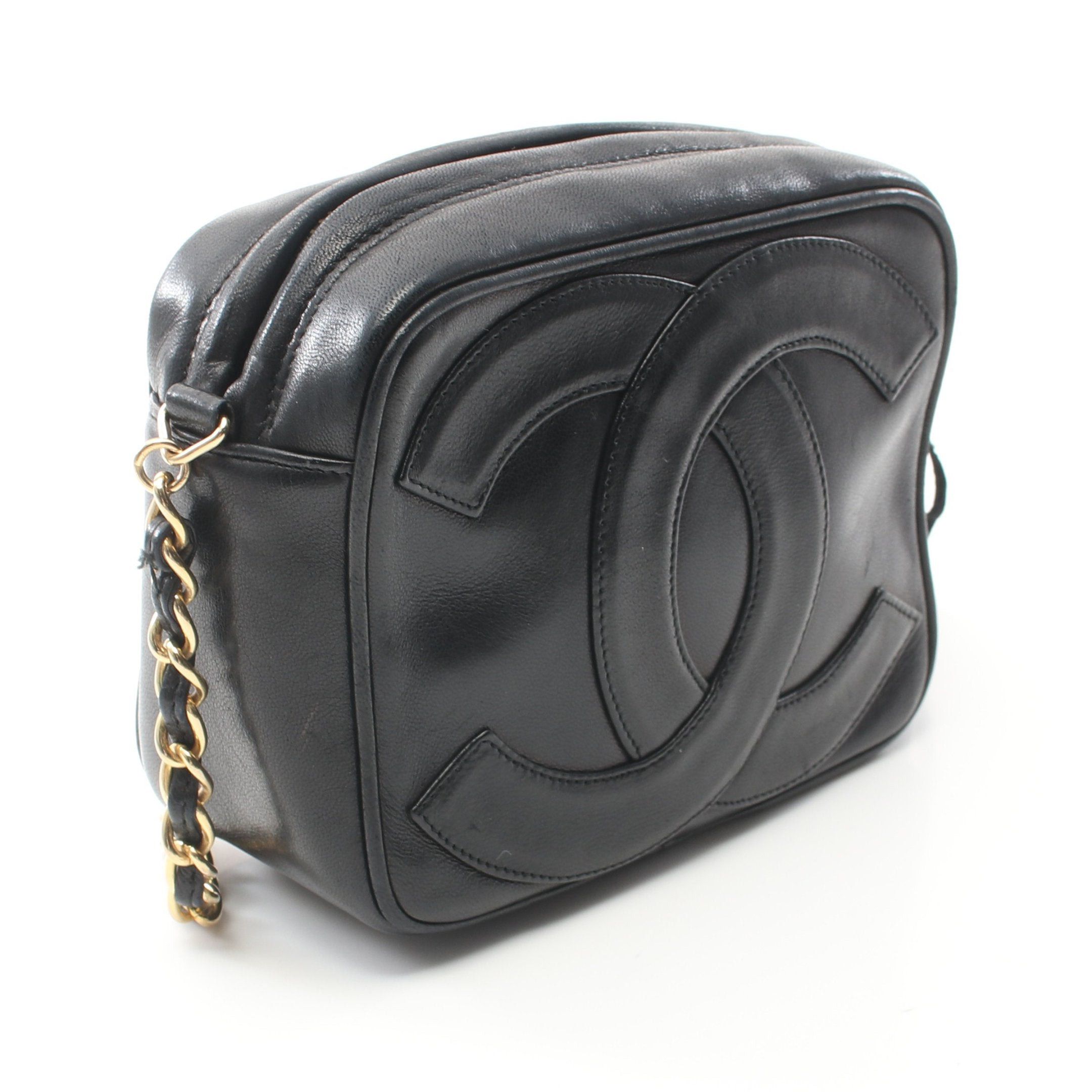 Chanel Chanel Matelasse Big Coco Mark Chain Shoulder Bag Lambskin Black Gold Hardware Fringe Size ONE SIZE - 2 Thumbnail