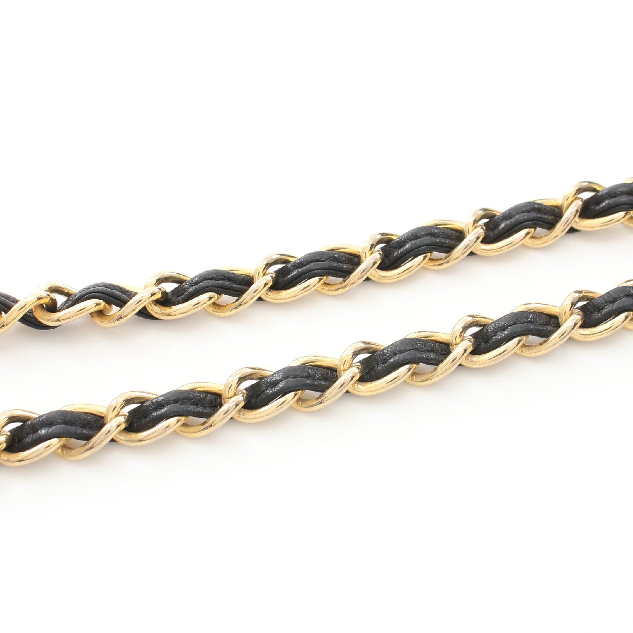 Chanel Chanel Matelasse Big Coco Mark Chain Shoulder Bag Lambskin Black Gold Hardware Fringe Size ONE SIZE - 11 Thumbnail
