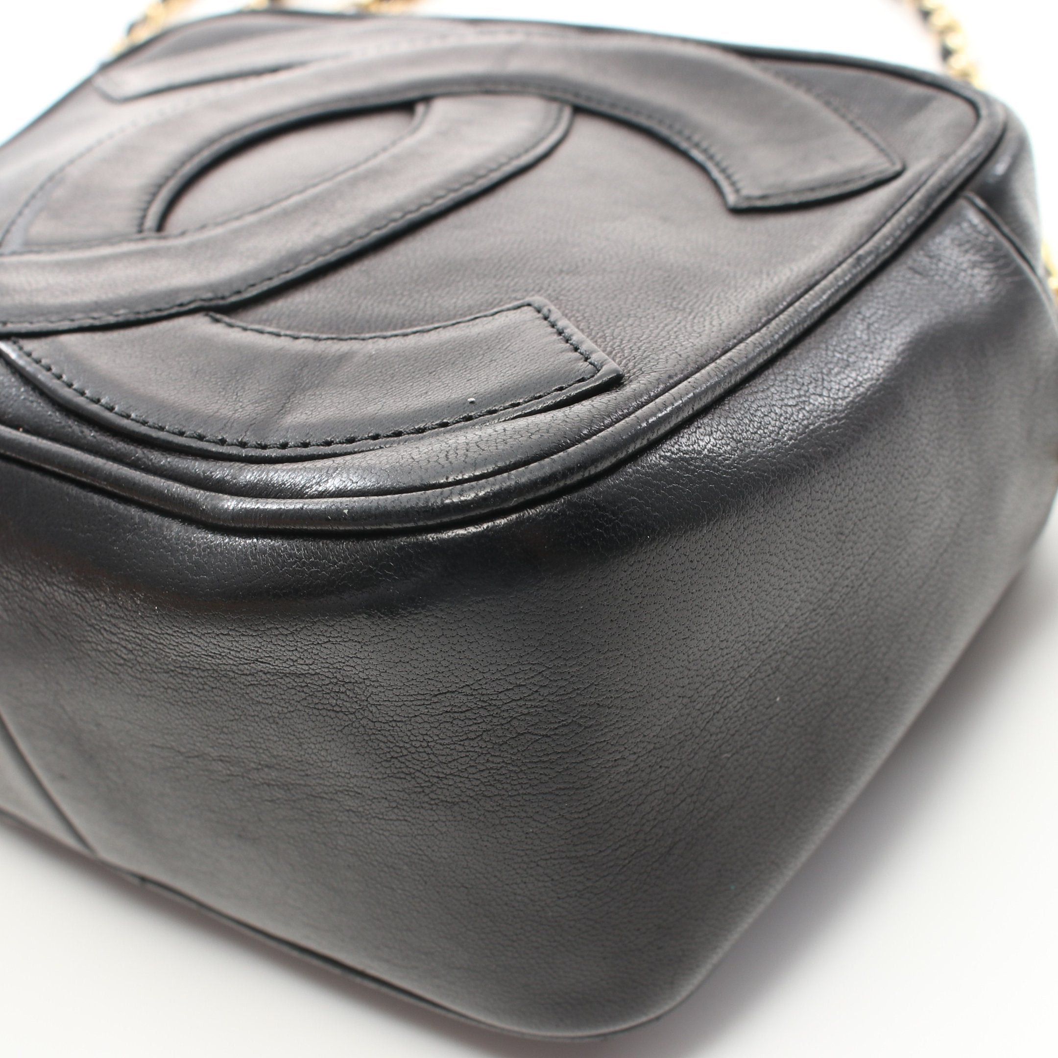 Chanel Chanel Matelasse Big Coco Mark Chain Shoulder Bag Lambskin Black Gold Hardware Fringe Size ONE SIZE - 7 Thumbnail