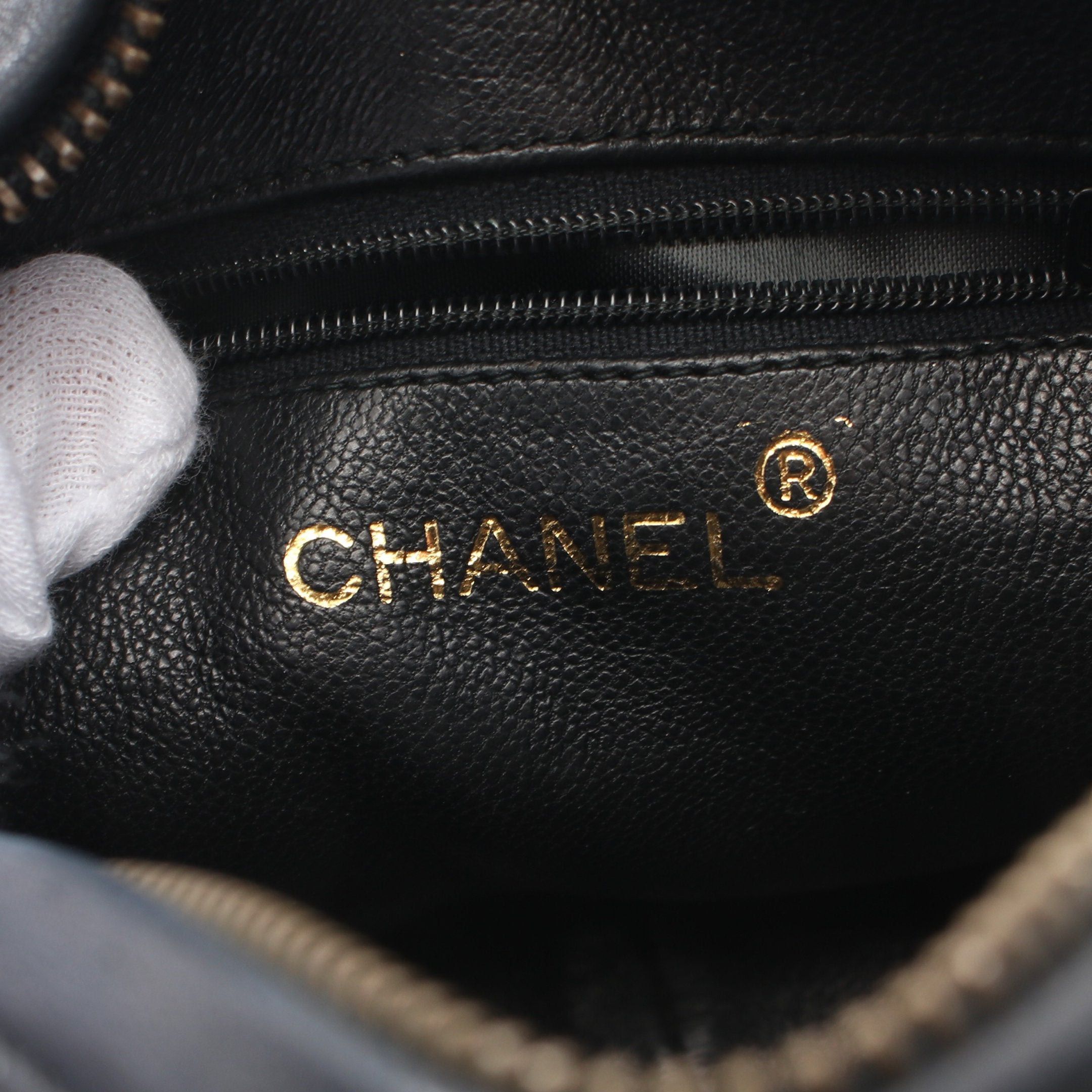 Chanel Chanel Matelasse Big Coco Mark Chain Shoulder Bag Lambskin Black Gold Hardware Fringe Size ONE SIZE - 4 Thumbnail
