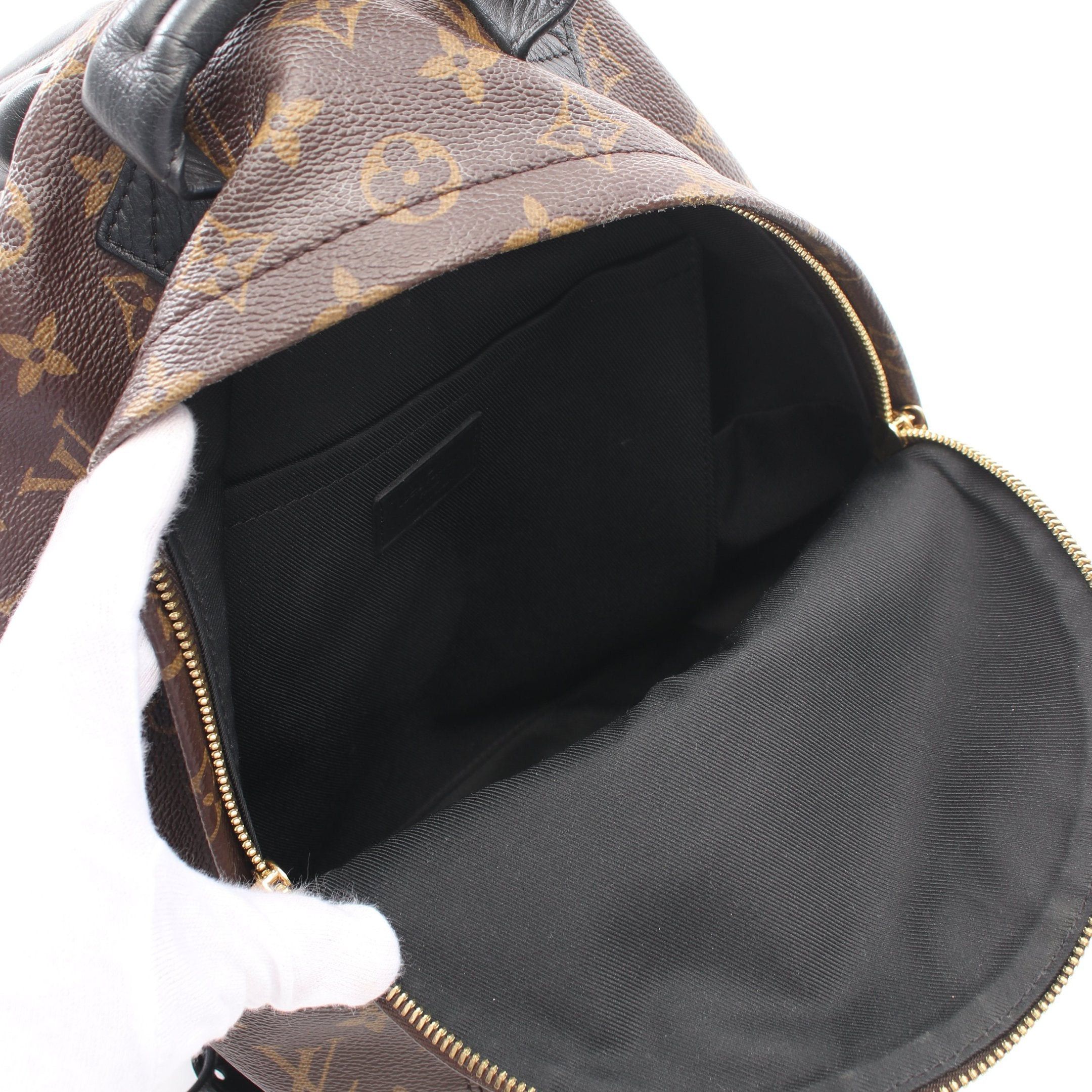 Louis Vuitton Louis Vuitton Palm Springs Backpack Pm Monogram Rucksack Leather Brown Black Size ONE SIZE - 3 Thumbnail