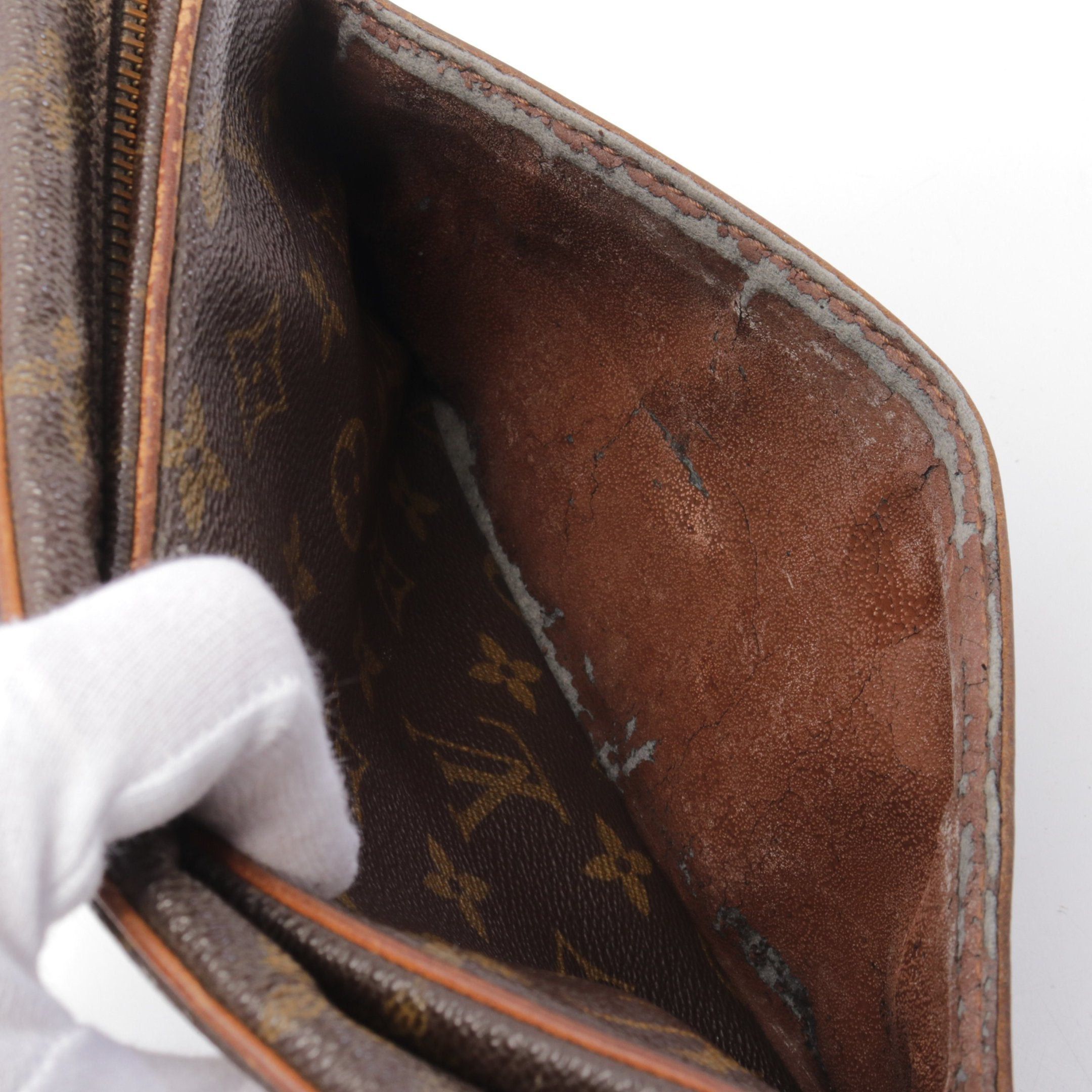 Louis Vuitton Louis Vuitton Compiègne 23 Monogram Clutch Bag Second Leather Brown Size ONE SIZE - 7 Thumbnail