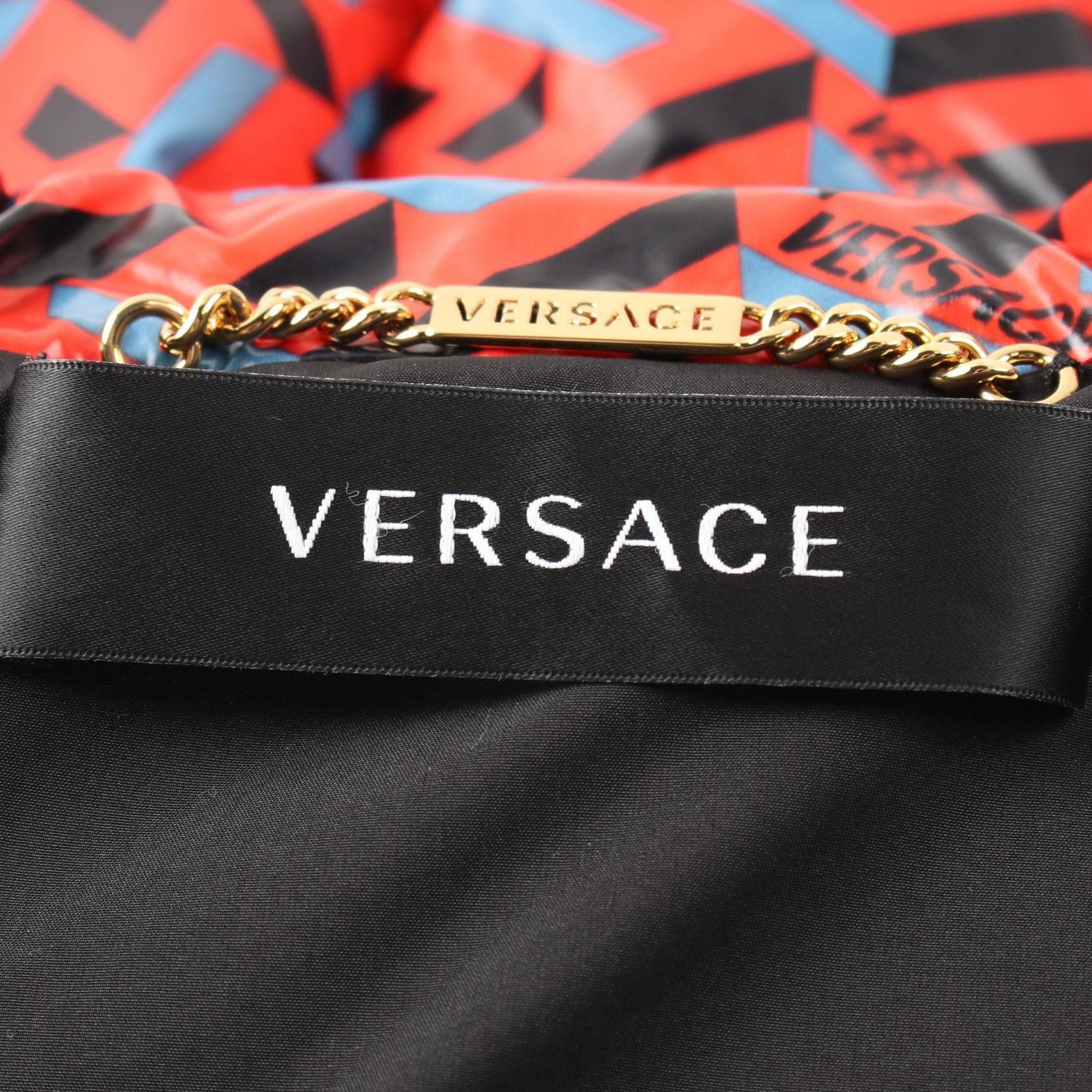 Versace Versace Medusa Button Down Jacket Nylon Black Multicolor Hooded Size ONE SIZE - 3 Thumbnail