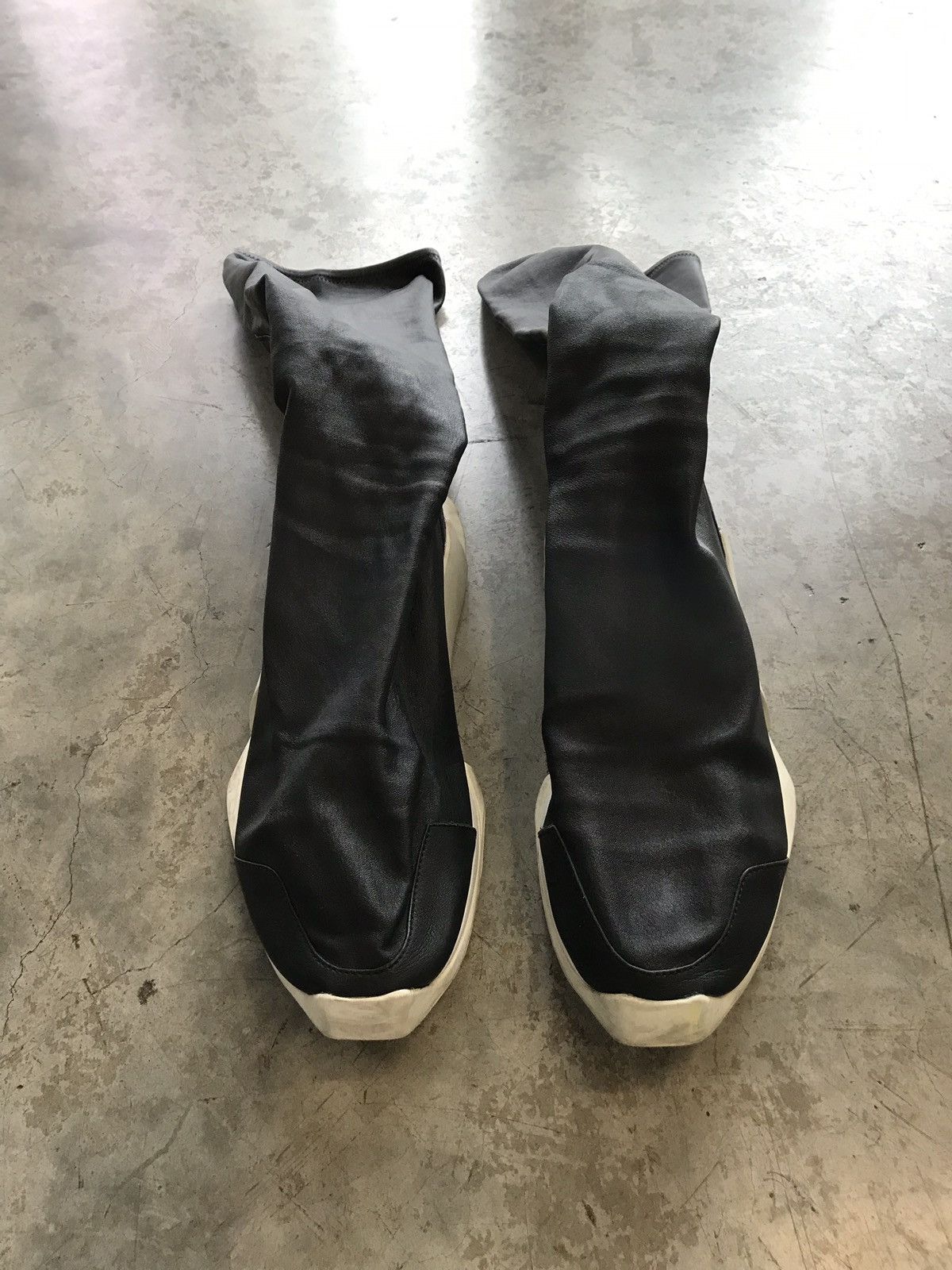 image of Rick Owens X Adidas Level Runner Shoes in Black, Men's (Size 10)