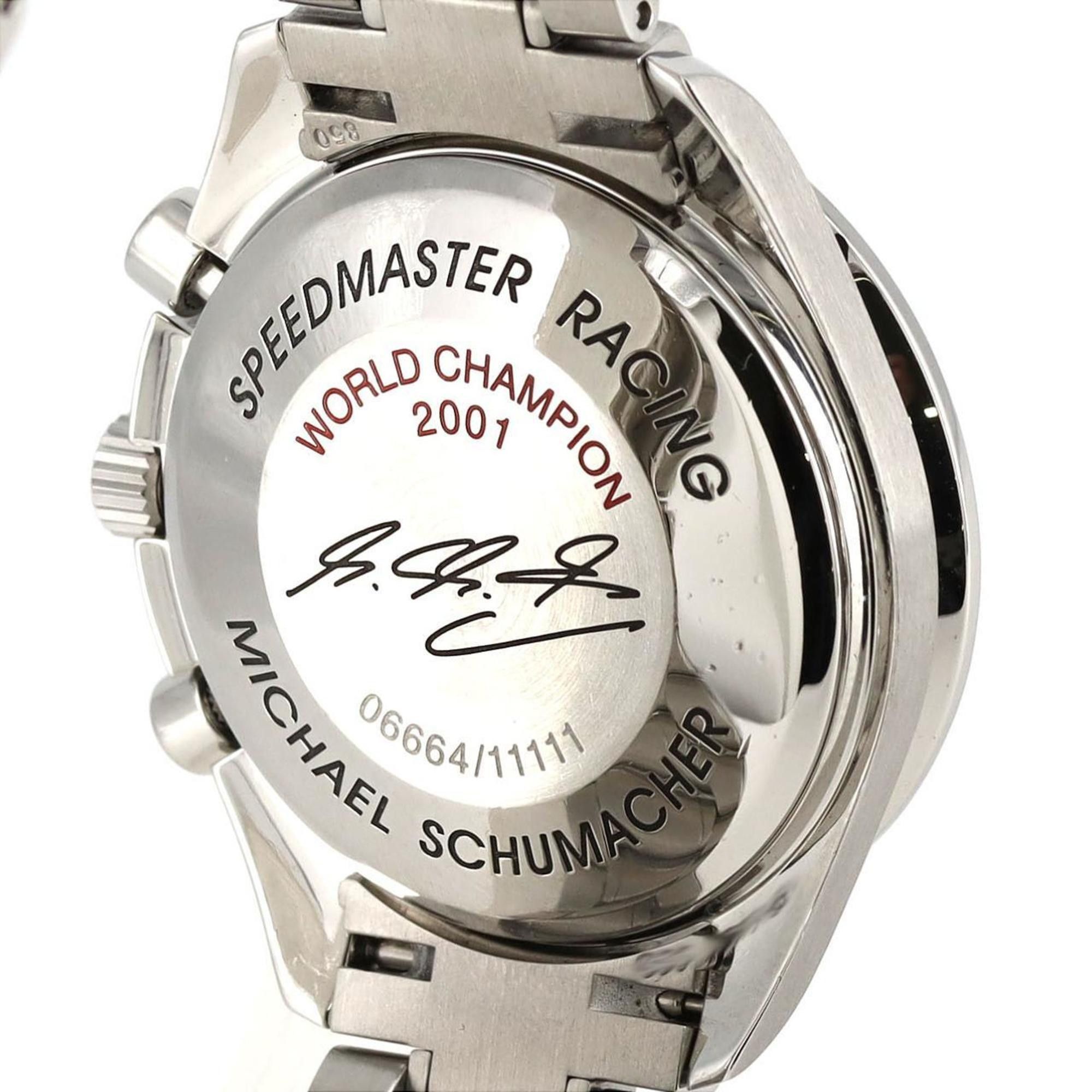 Omega OMEGA Speedmaster Racing Schumacher '02 LIMITED 3519.50 SS Wristwatch Automatic Size ONE SIZE - 6 Thumbnail