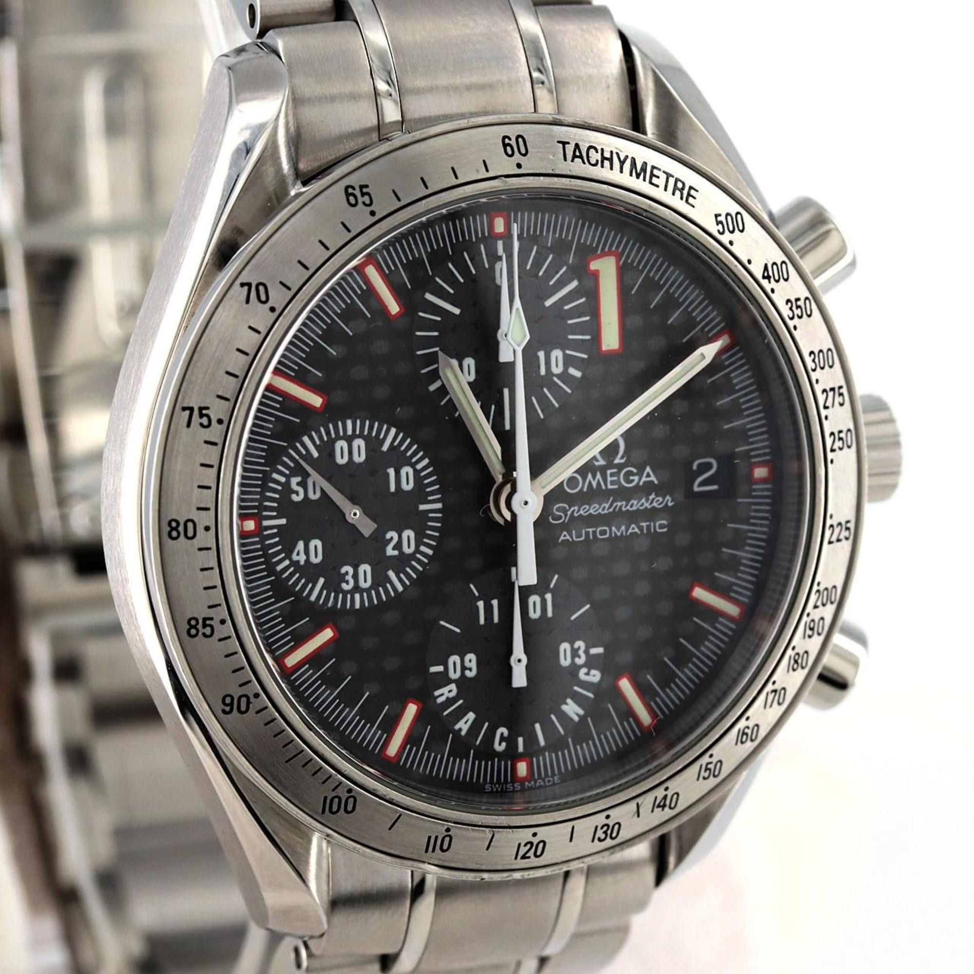 Omega OMEGA Speedmaster Racing Schumacher '02 LIMITED 3519.50 SS Wristwatch Automatic Size ONE SIZE - 9 Thumbnail