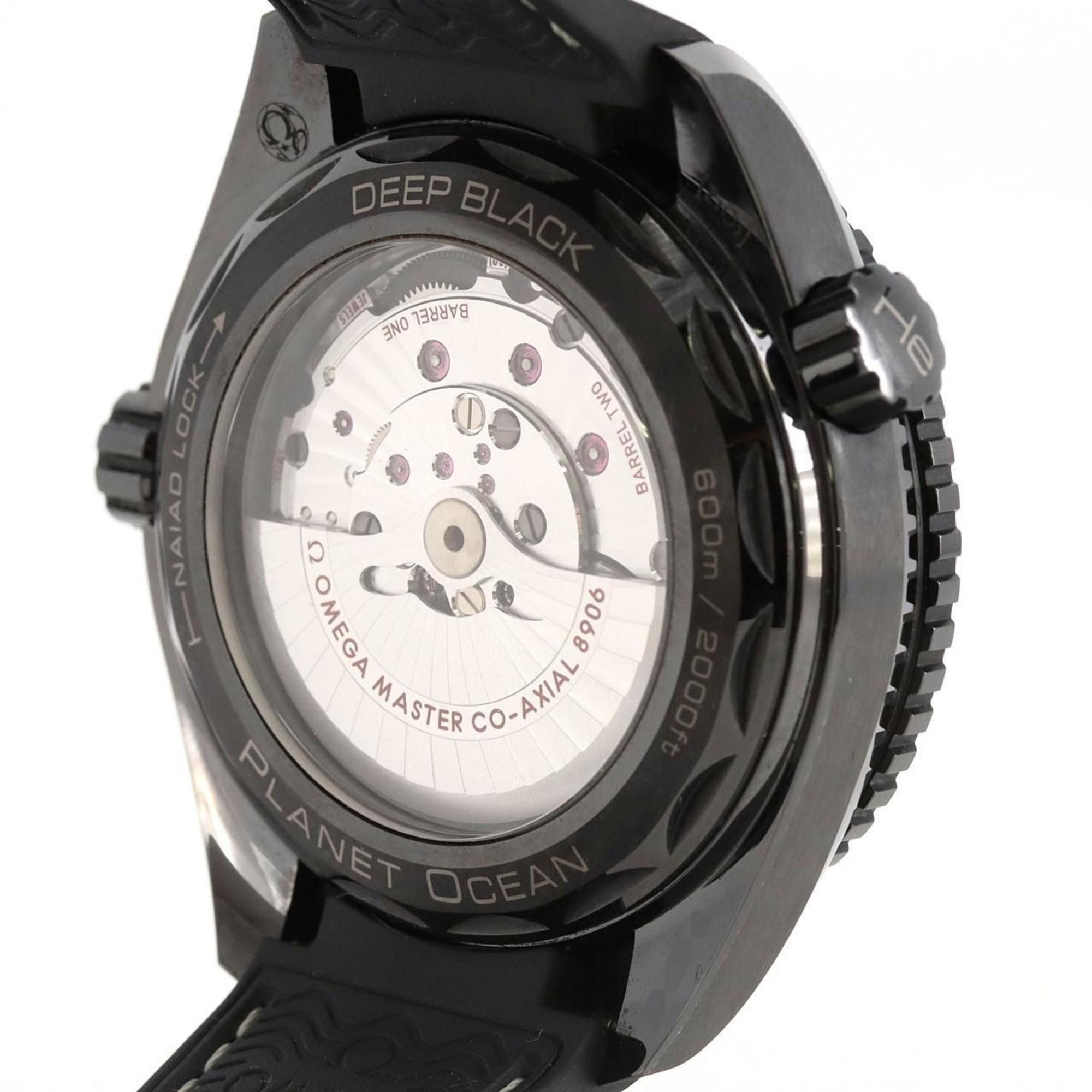 Omega Omega Seamaster Planet Ocean Deep Black GMT 215.92.46.22.01.001 Ceramic Wristwatch Automatic Size ONE SIZE - 5 Thumbnail